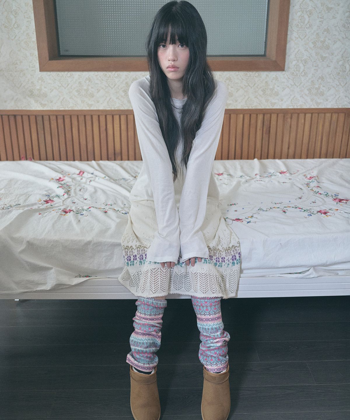 키이비(KIIBI) hippie leg warmer mint