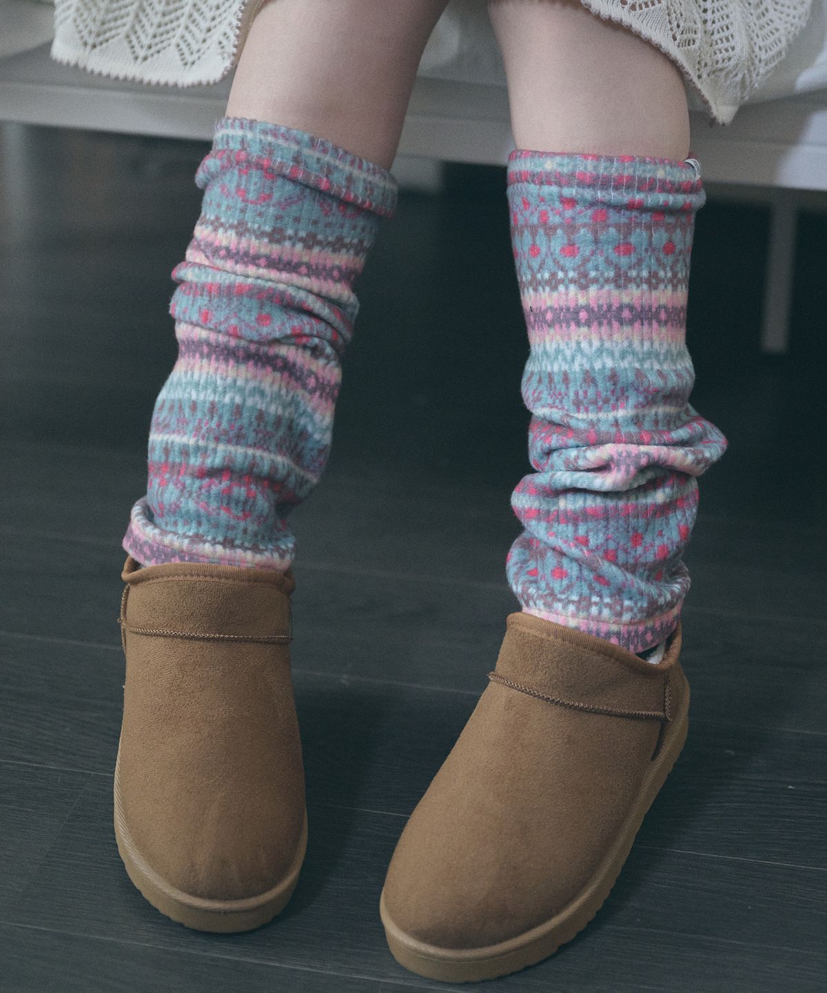 키이비(KIIBI) hippie leg warmer mint