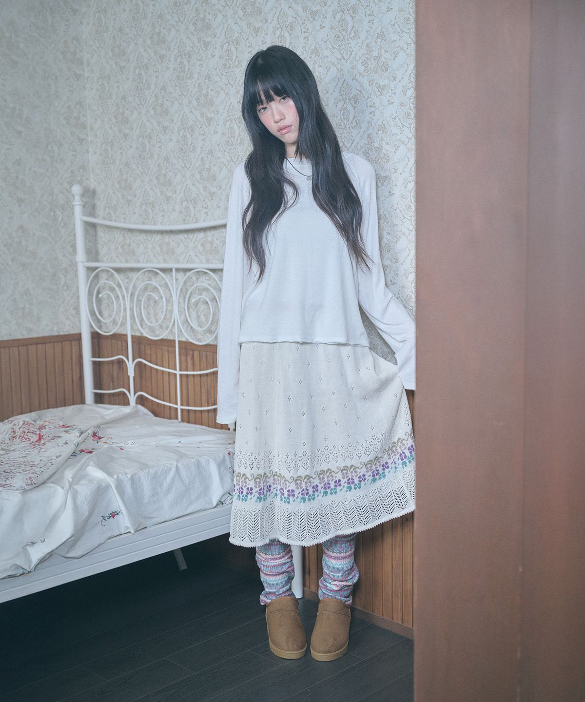키이비(KIIBI) hippie leg warmer mint
