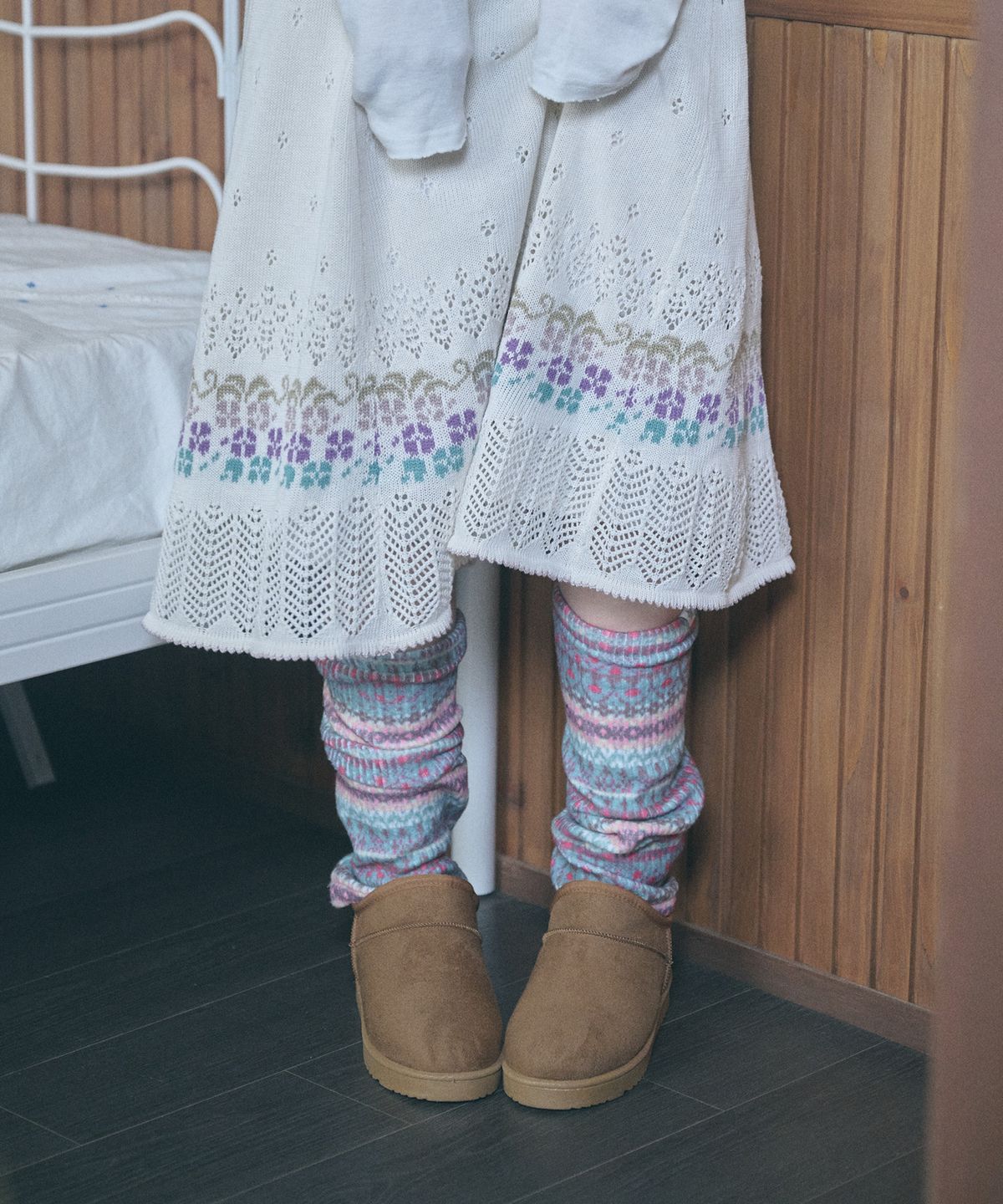 키이비(KIIBI) hippie leg warmer mint