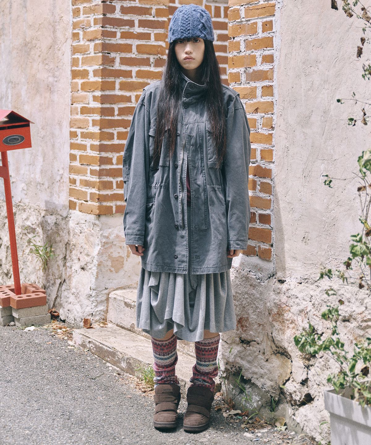 키이비(KIIBI) hippie leg warmer brown