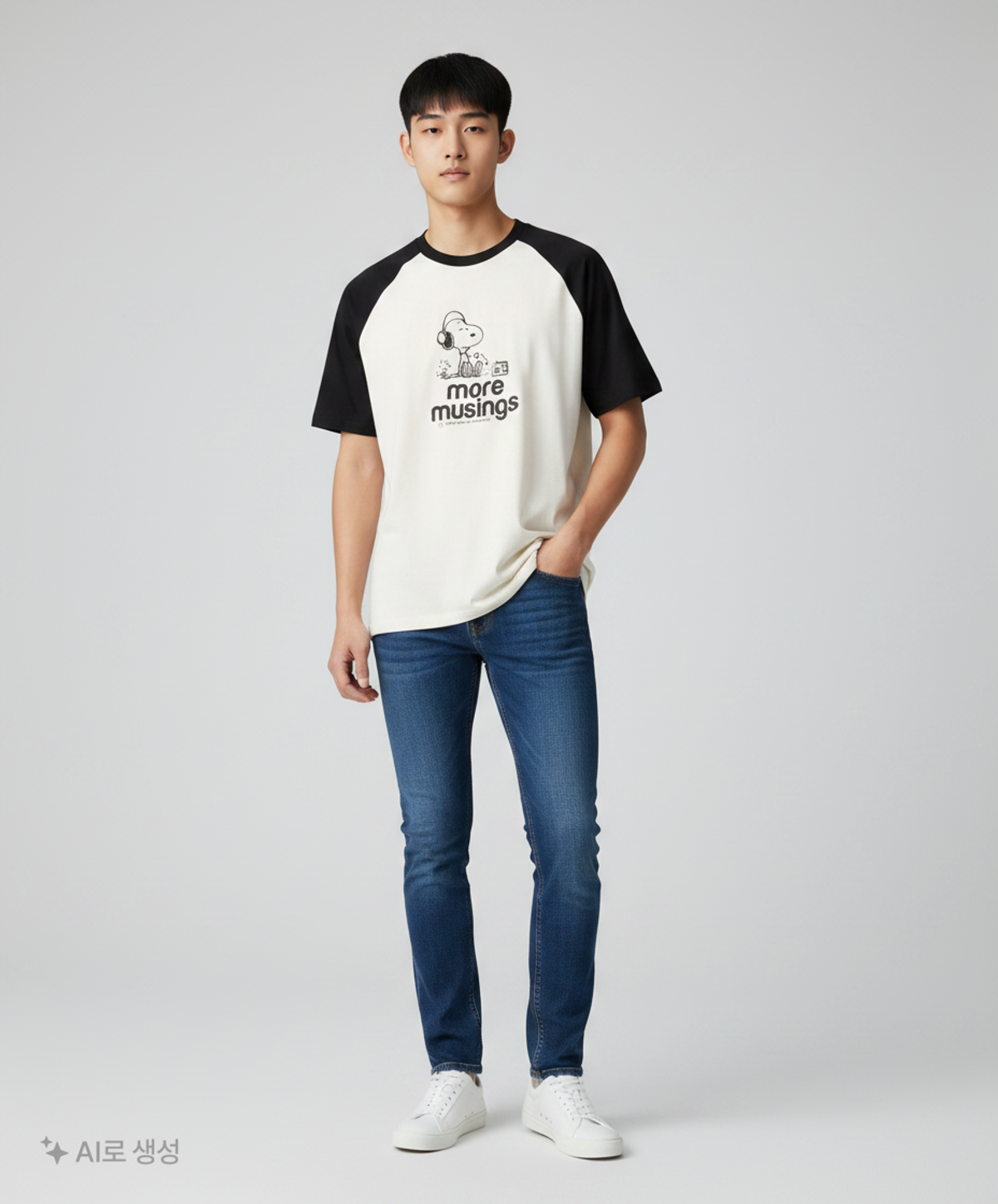 탑텐(TOPTEN) 공용) 베러 코튼 콜라보 반팔티 (PEANUTS)_MSF2TS3001CRP 4XL