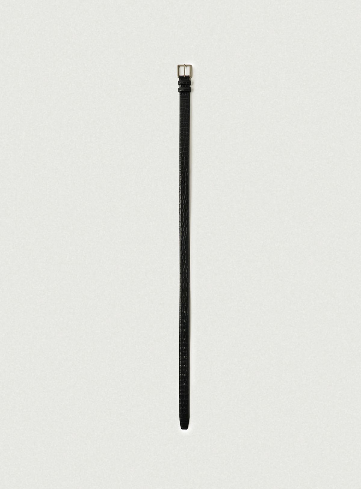 더바넷(THEBARNNET) Square Bold Leather Belt_Black