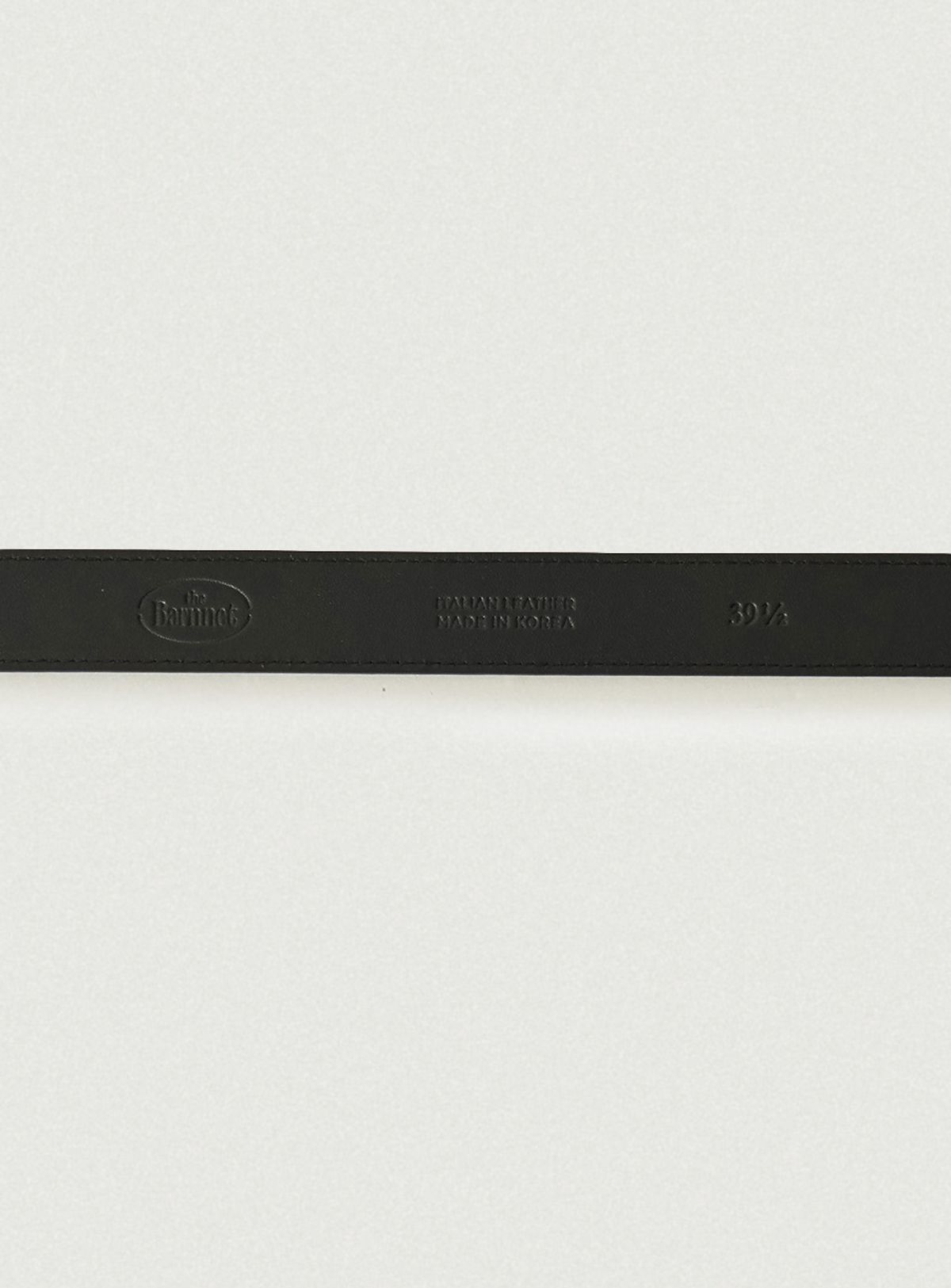 더바넷(THEBARNNET) Square Bold Leather Belt_Black