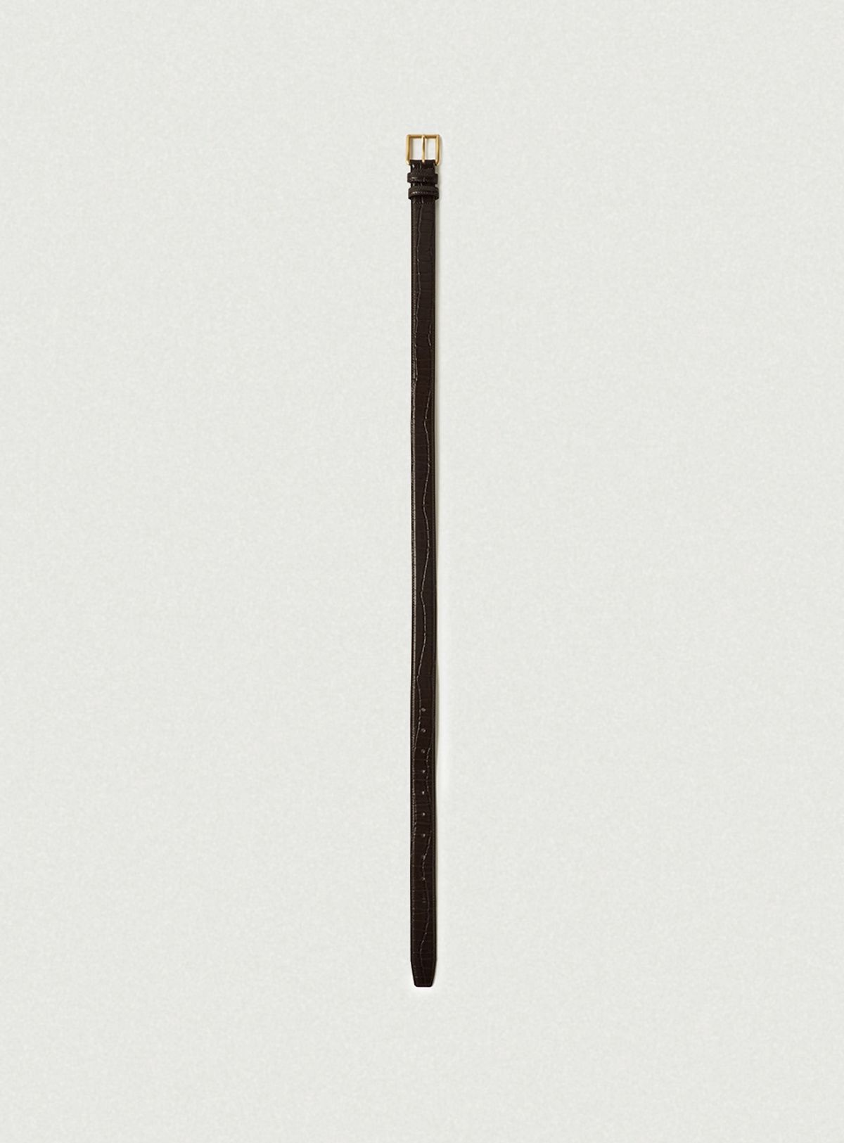 더바넷(THEBARNNET) Square Bold Leather Belt_Brown