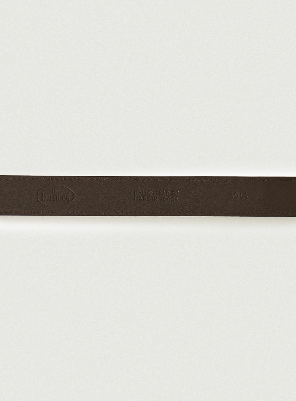 더바넷(THEBARNNET) Square Bold Leather Belt_Brown