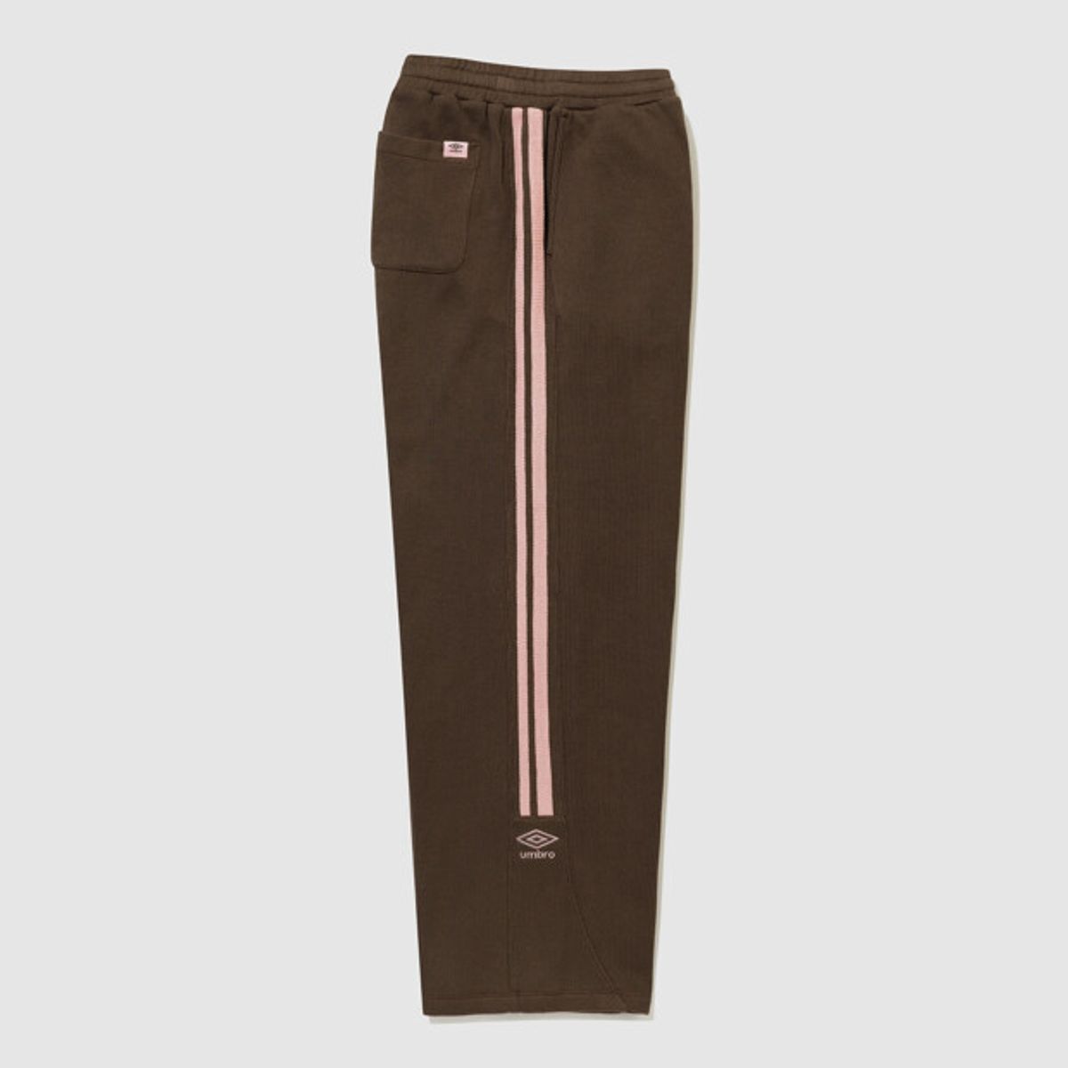 엄브로(UMBRO) 우먼스 스웨터라이크 트랙 팬츠 브라운 UR322CFP98