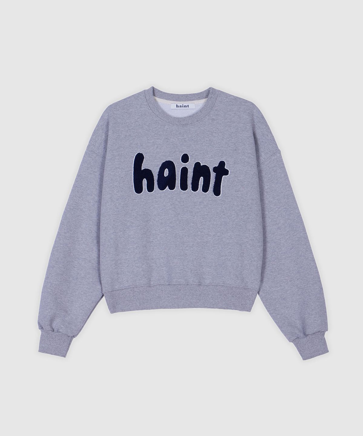 헤인트(HAINT) HAINT BOUCLE LOGO SWEATSHIRT 2COL_GRAY