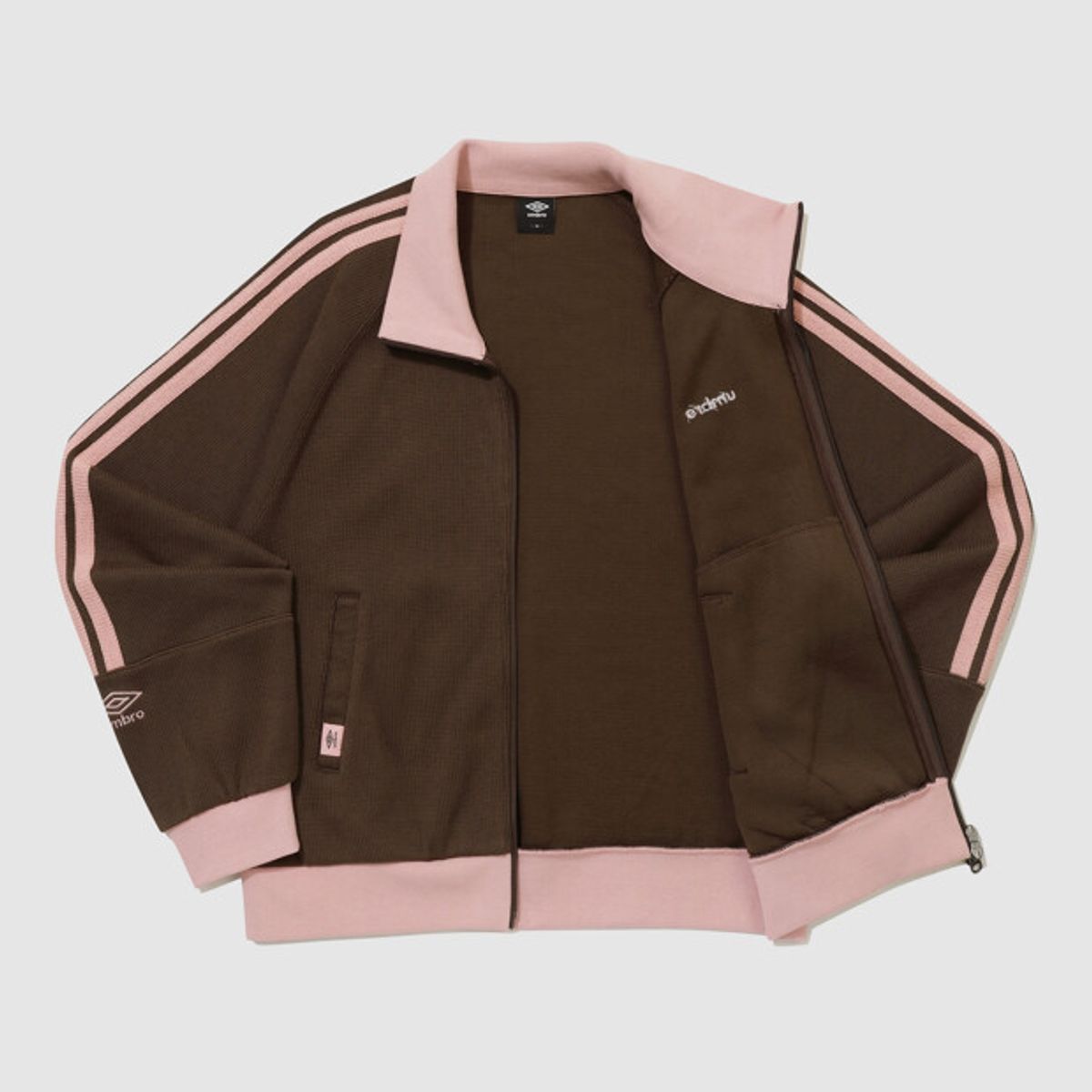 엄브로(UMBRO) 우먼스 스웨터라이크 트랙 자켓 브라운 UR322CFT98