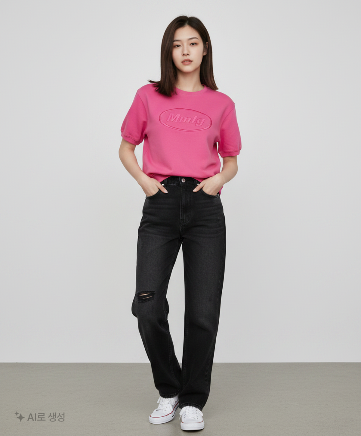 엠엠엘지(MMLG) [Mmlg] MMLG OPACITY HF SWEAT (FLOW PINK) S
