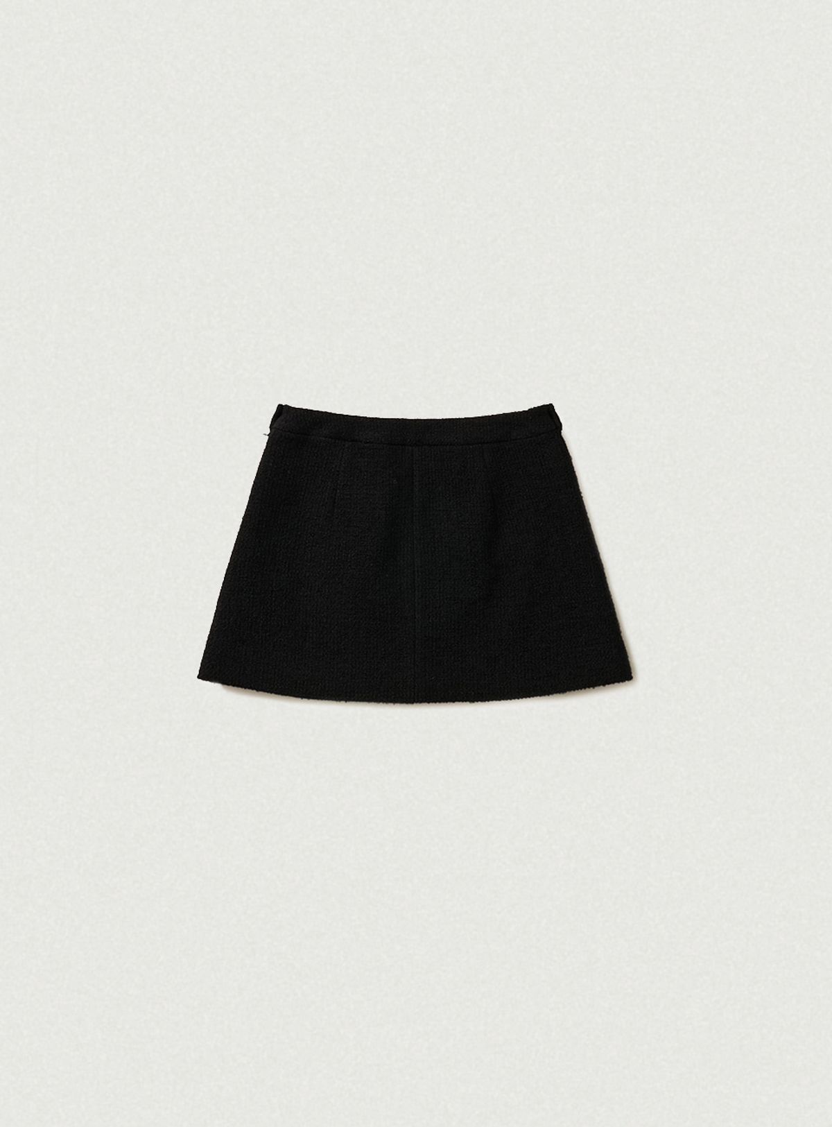 더바넷(THEBARNNET) Annes Tweed Set-Up Skirt_Black