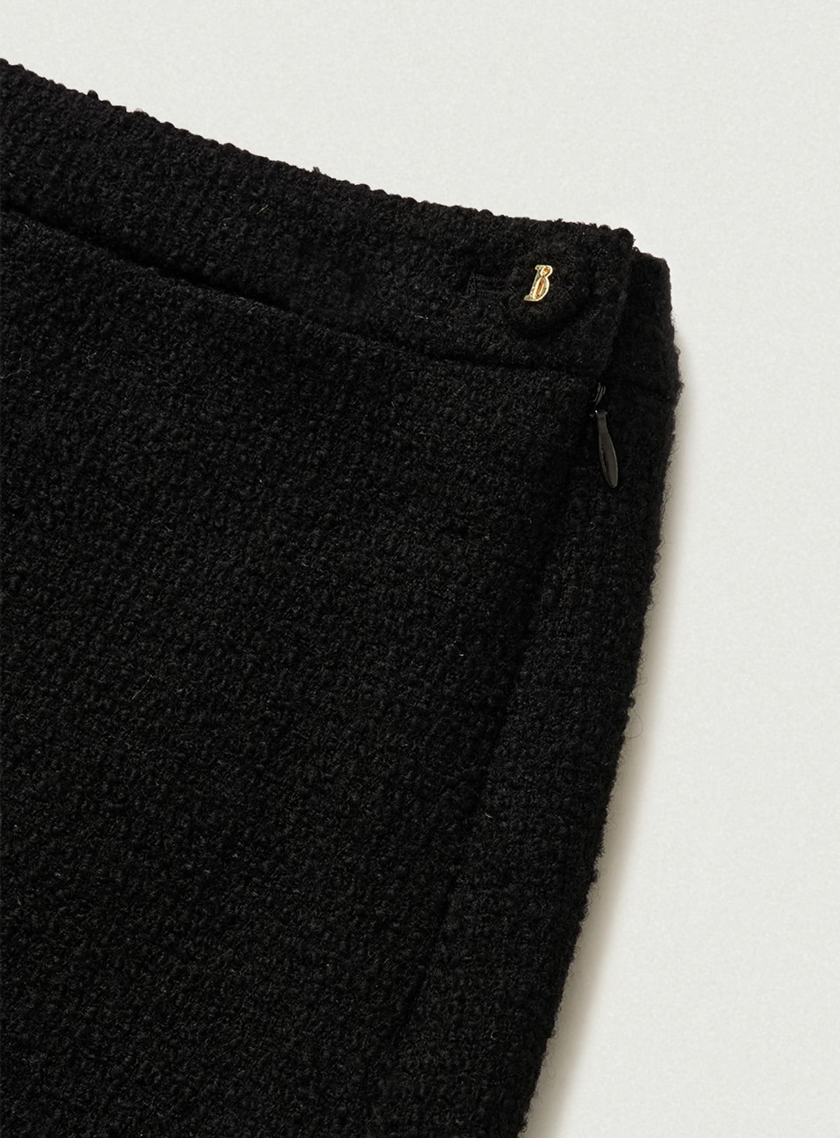 더바넷(THEBARNNET) Annes Tweed Set-Up Skirt_Black