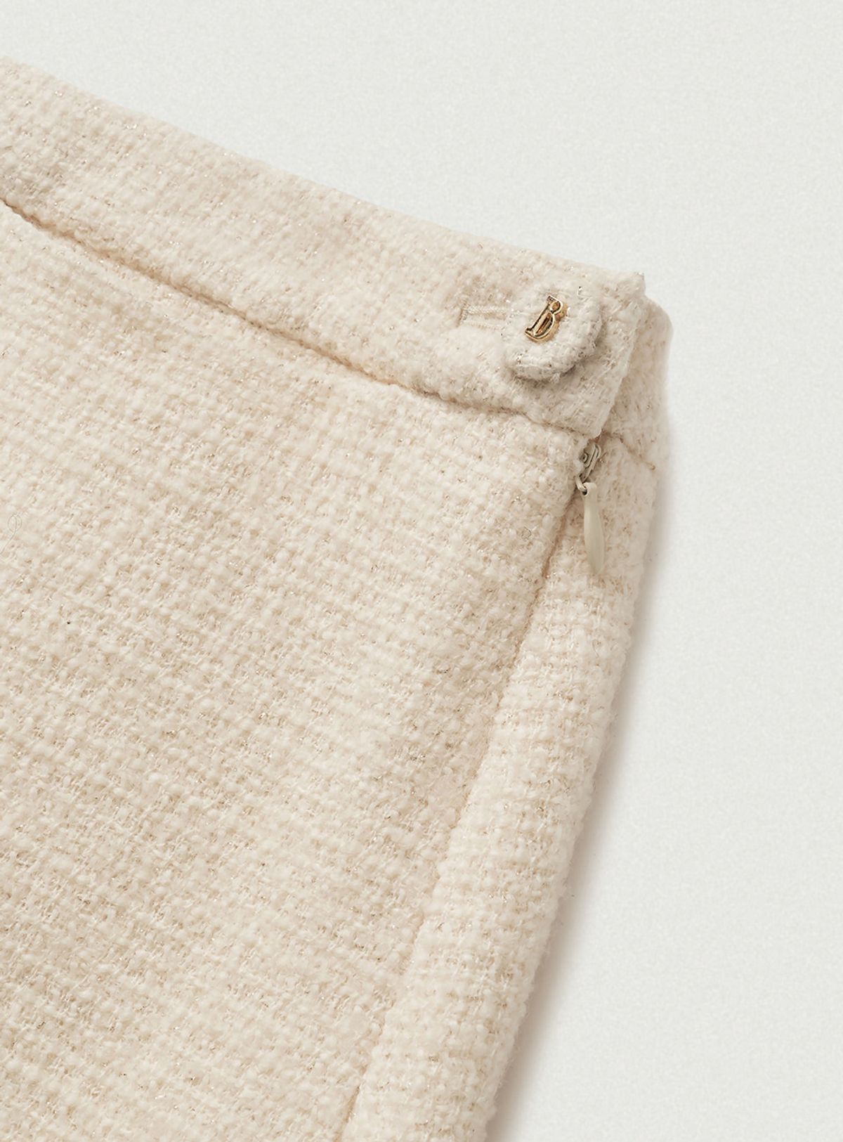 더바넷(THEBARNNET) Annes Tweed Set-Up Skirt_Cream