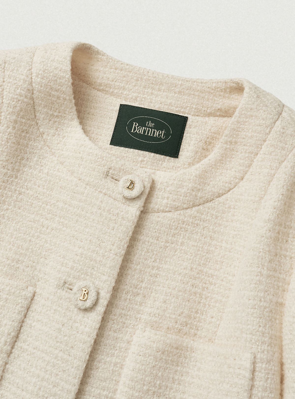 더바넷(THEBARNNET) Annes Tweed Set-up Jacket_Cream