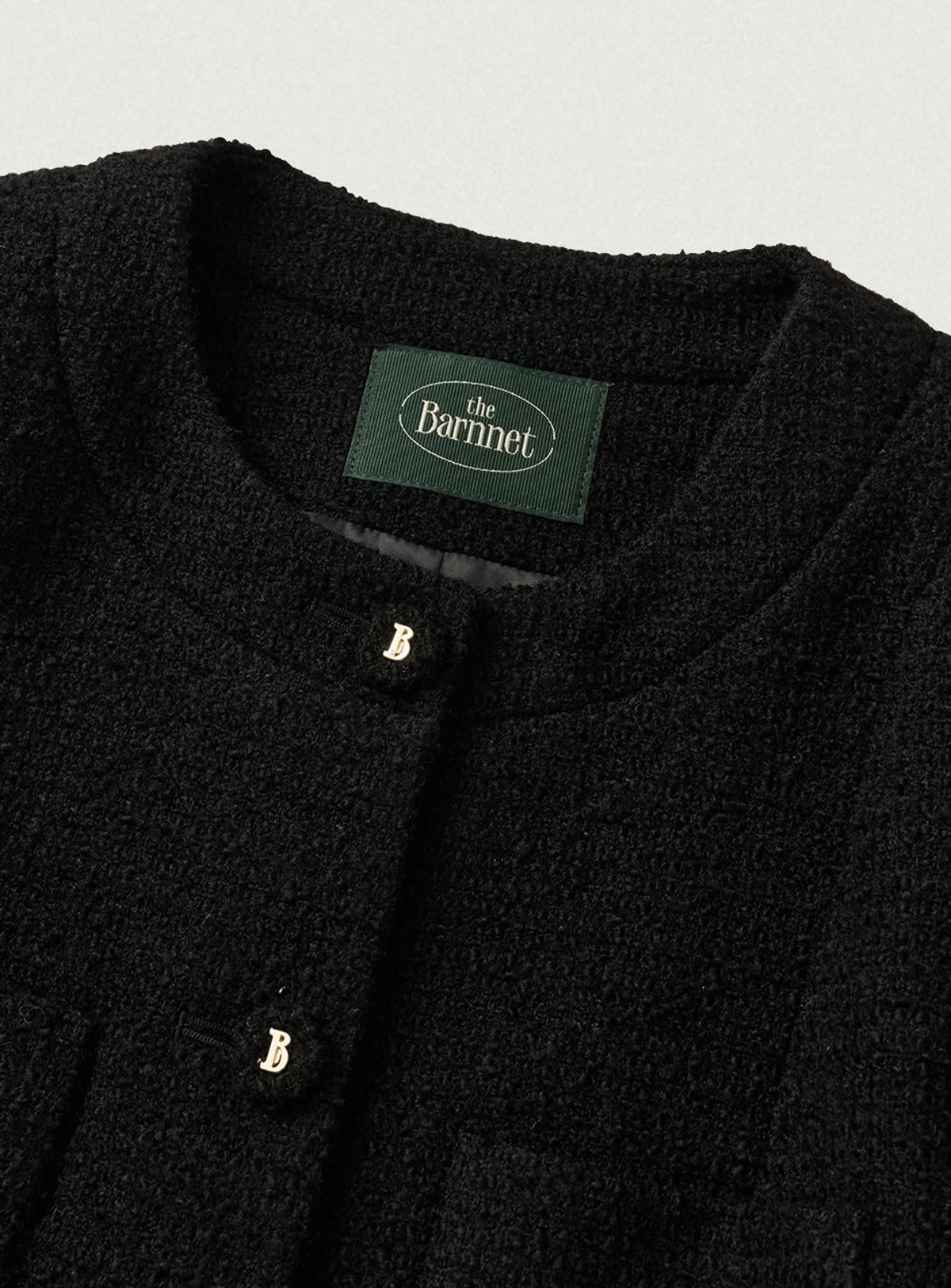 더바넷(THEBARNNET) Annes Tweed Set-up Jacket_Black