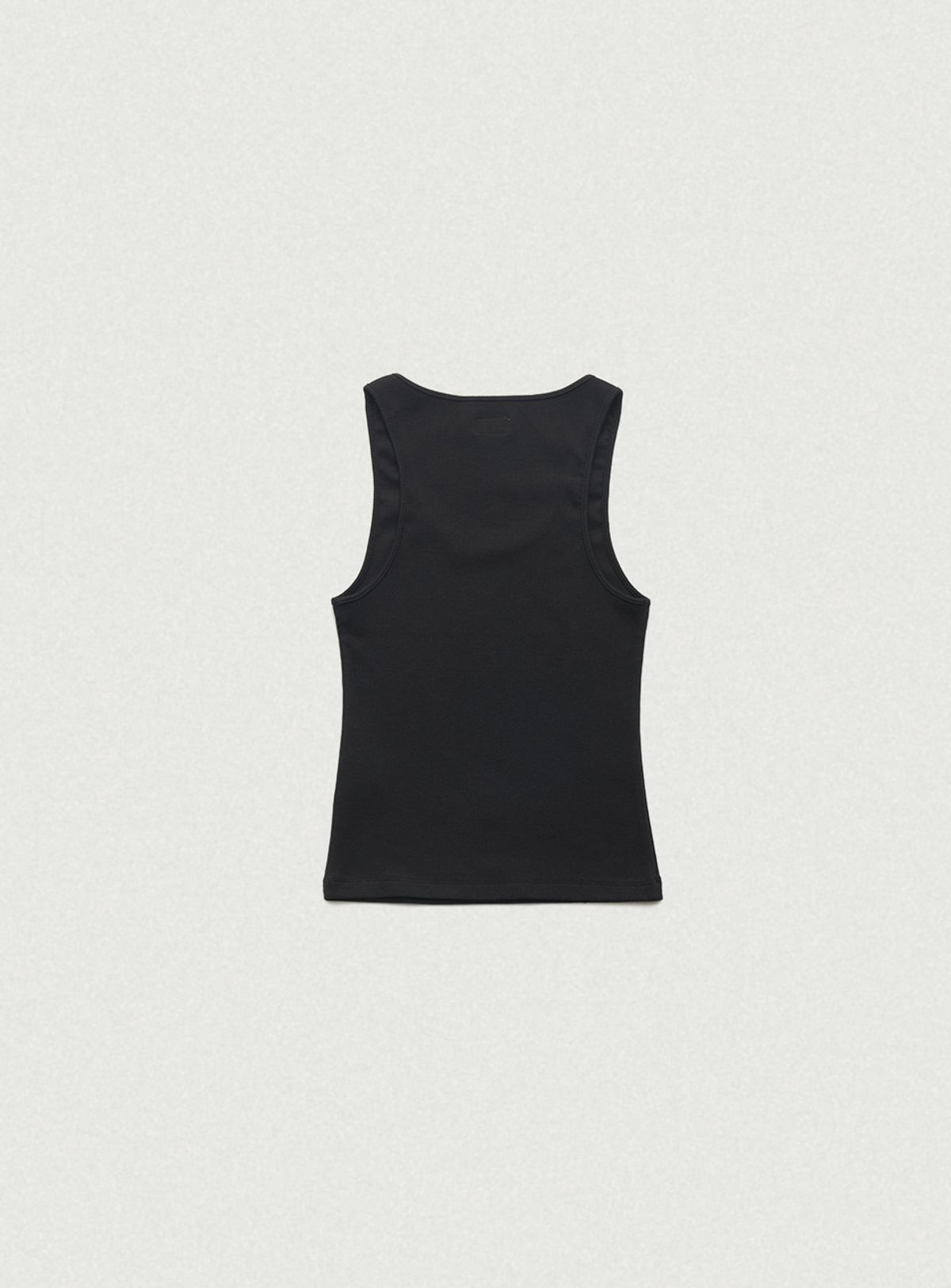 더바넷(THEBARNNET) U-Neck Ribbed Tank Top_Black