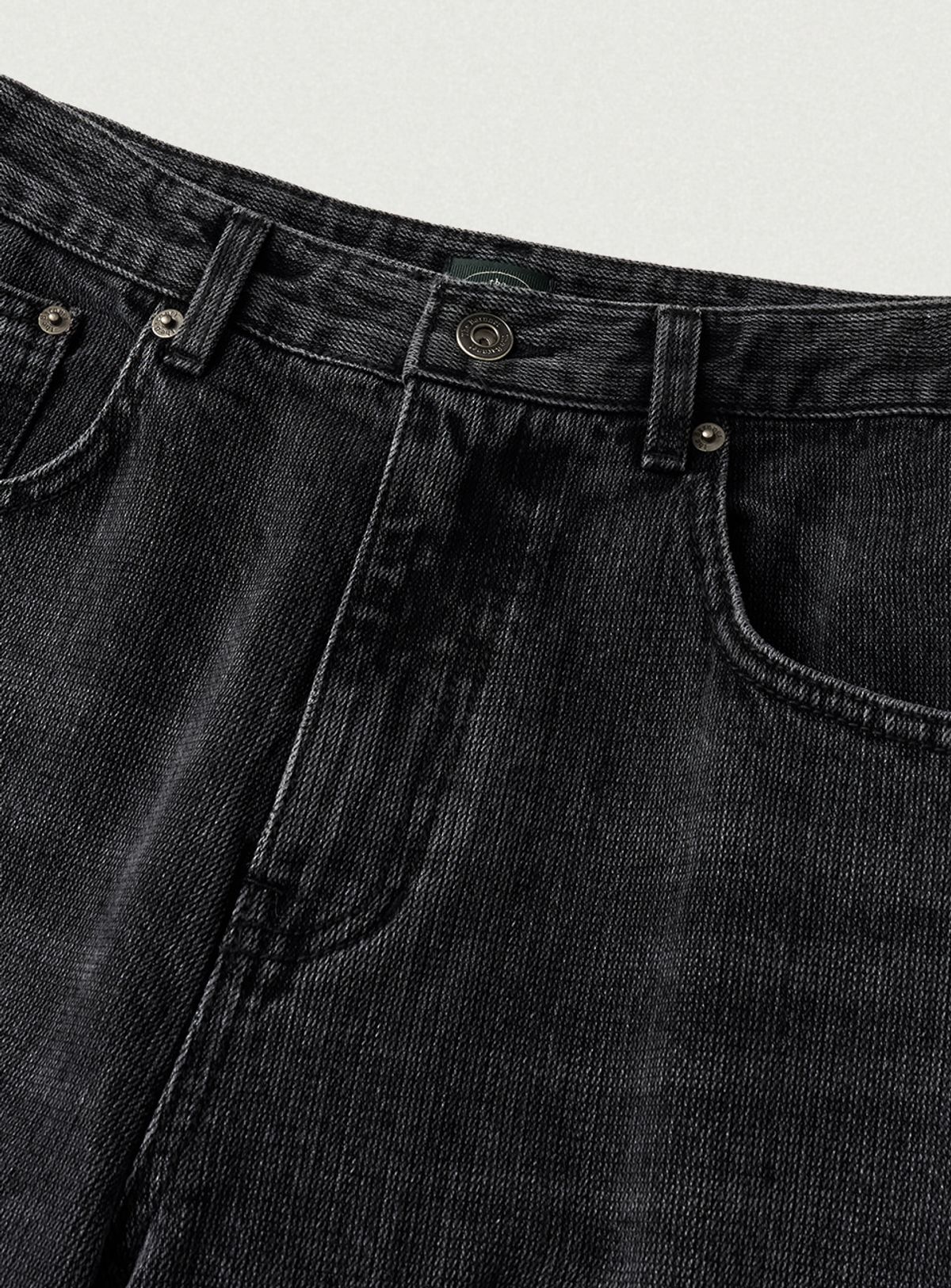 더바넷(THEBARNNET) Foren Loose-Fit Denim Pants_Black