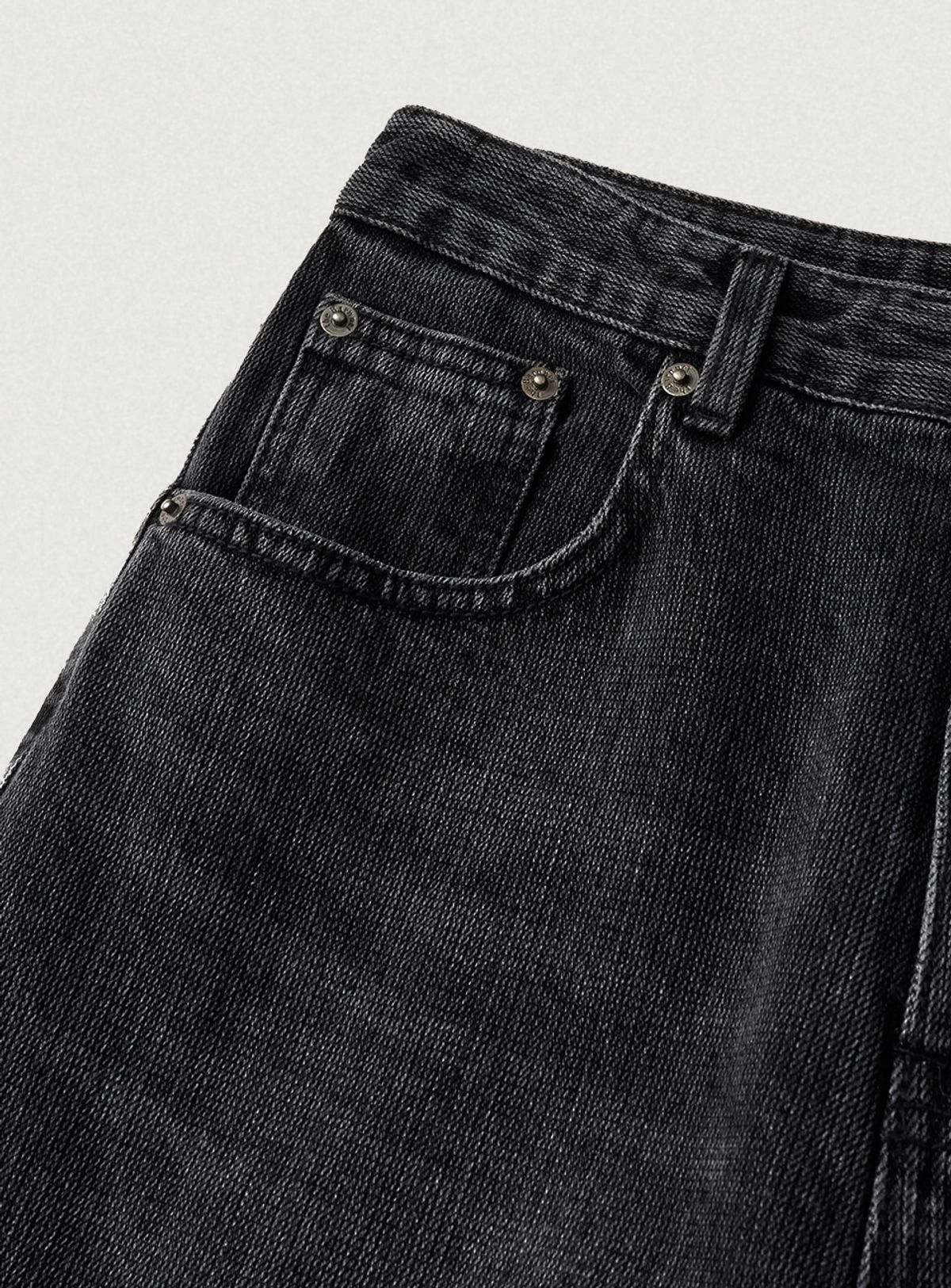 더바넷(THEBARNNET) Foren Loose-Fit Denim Pants_Black
