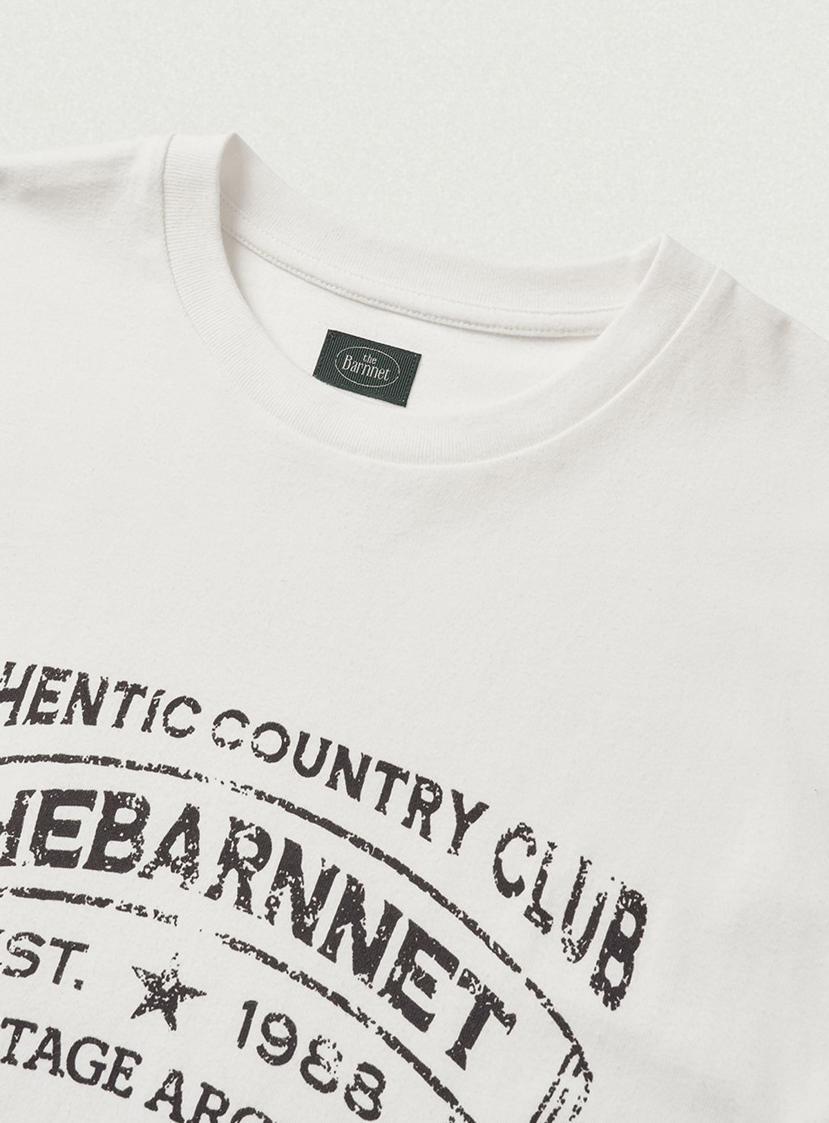 더바넷(THEBARNNET) Heritage Brushed Cotton Tee_Off White