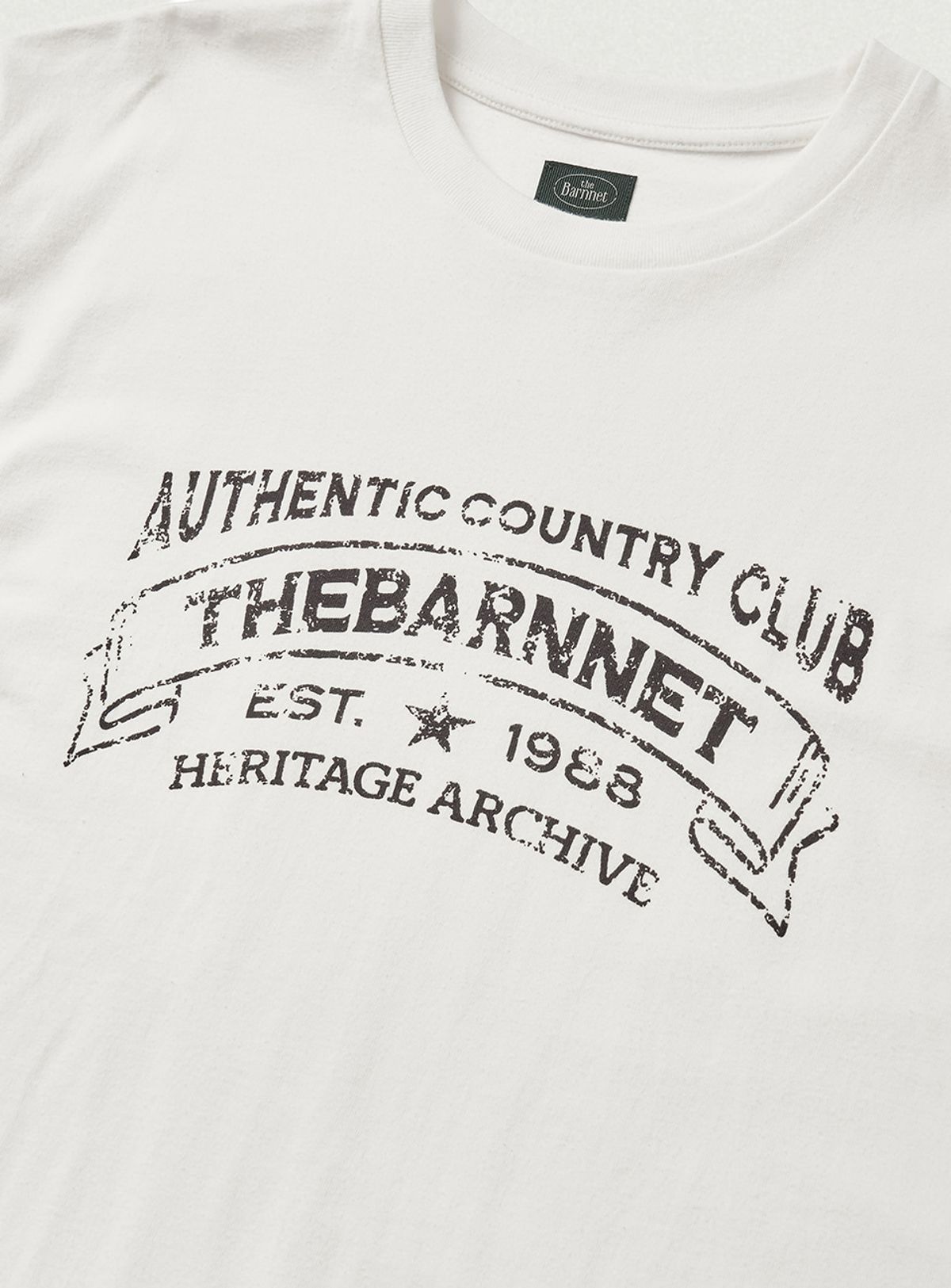 더바넷(THEBARNNET) Heritage Brushed Cotton Tee_Off White
