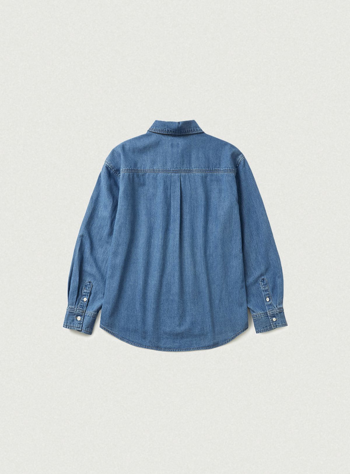 더바넷(THEBARNNET) Grael Oversized Pocket Denim Shirt_Blue