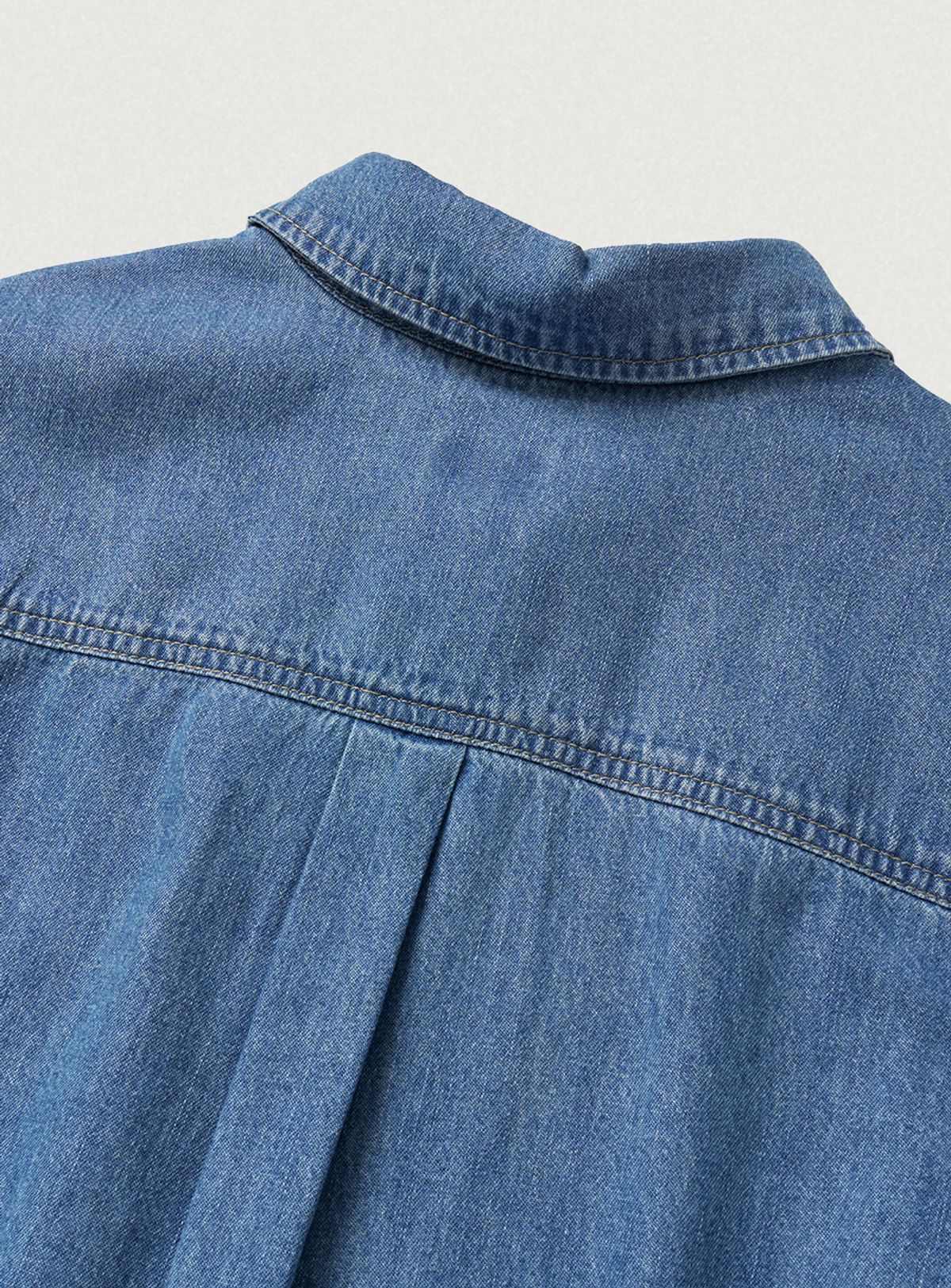 더바넷(THEBARNNET) Grael Oversized Pocket Denim Shirt_Blue