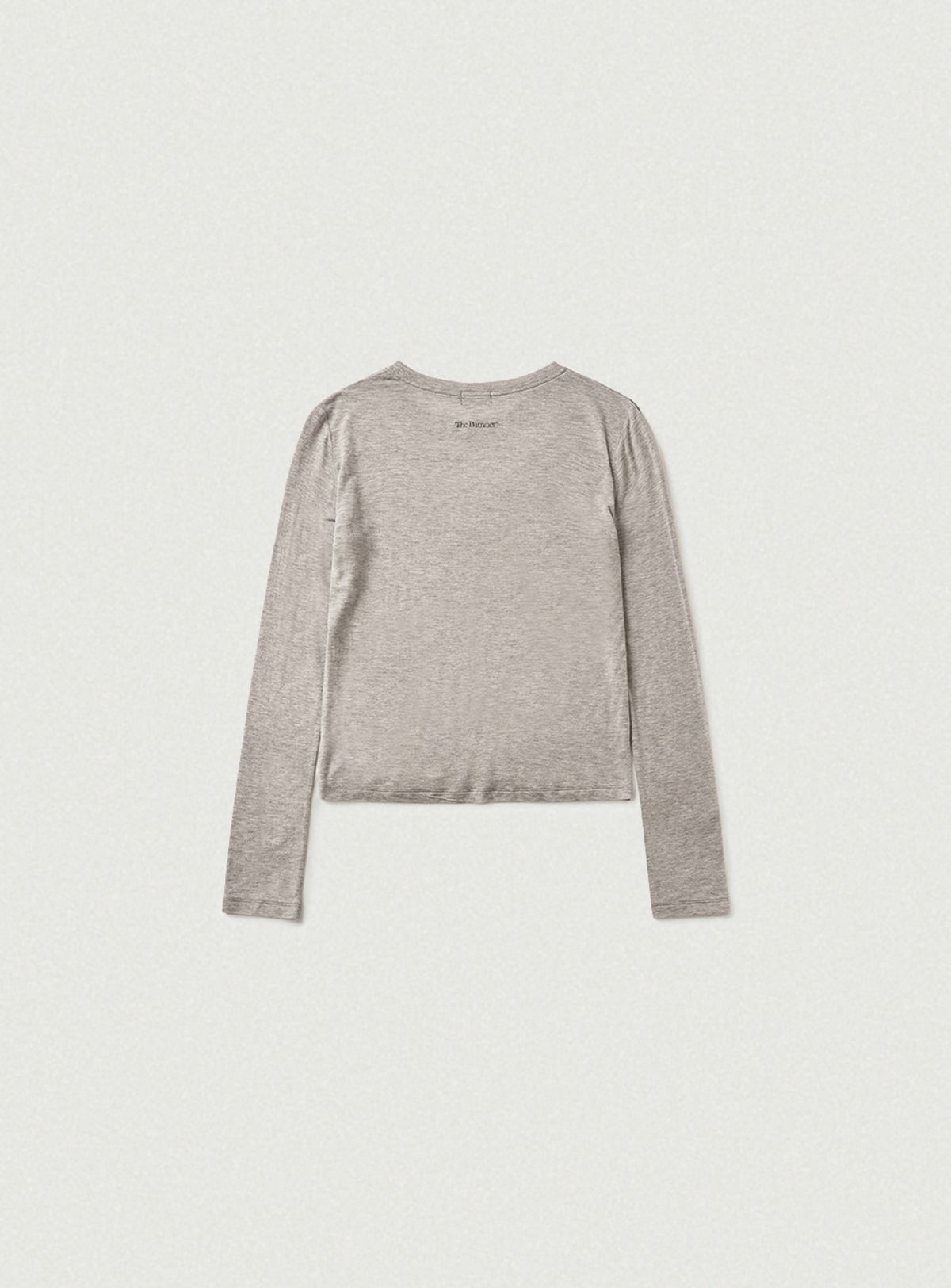 더바넷(THEBARNNET) Soft Slim Wool Tencel T-Shirt_Melange Grey