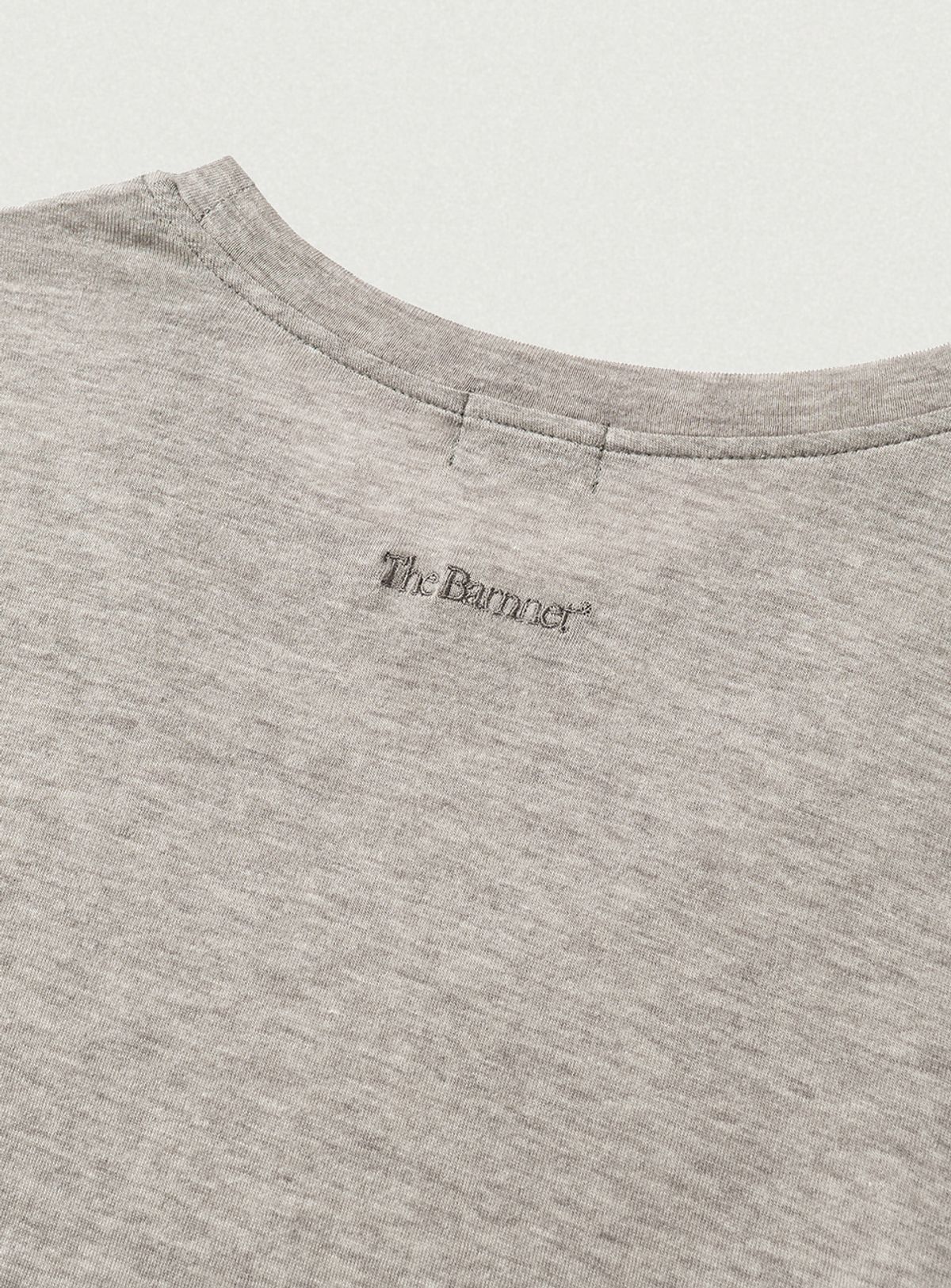 더바넷(THEBARNNET) Soft Slim Wool Tencel T-Shirt_Melange Grey