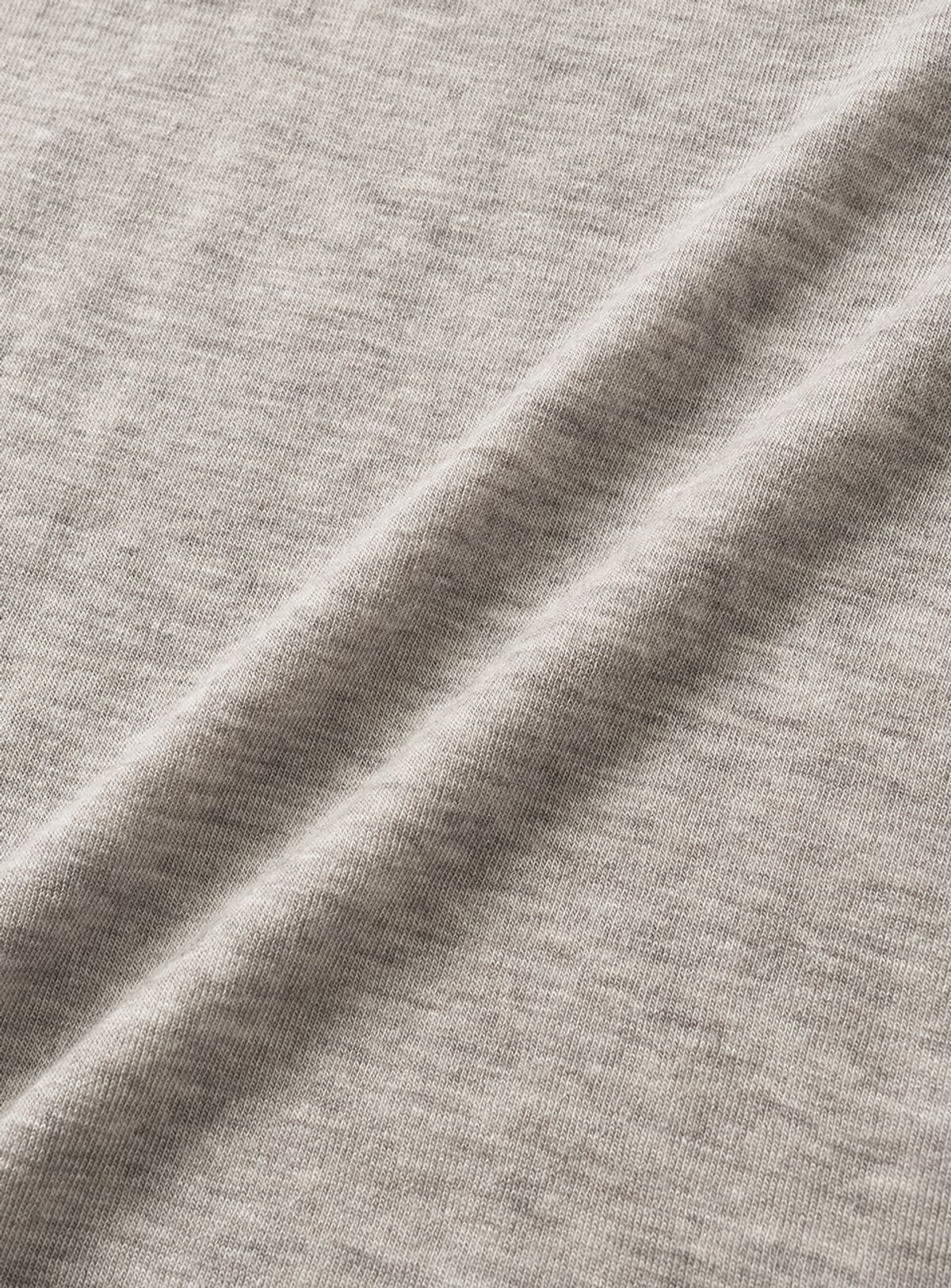 더바넷(THEBARNNET) Soft Slim Wool Tencel T-Shirt_Melange Grey