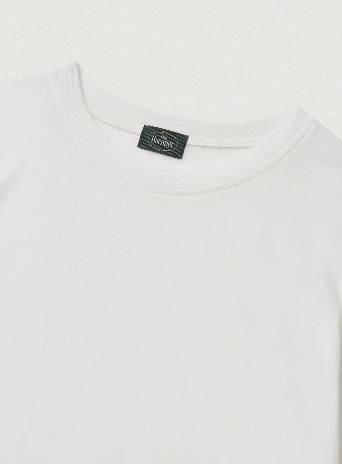 더바넷(THEBARNNET) Soft Slim Wool Tencel T-Shirt_Ivory