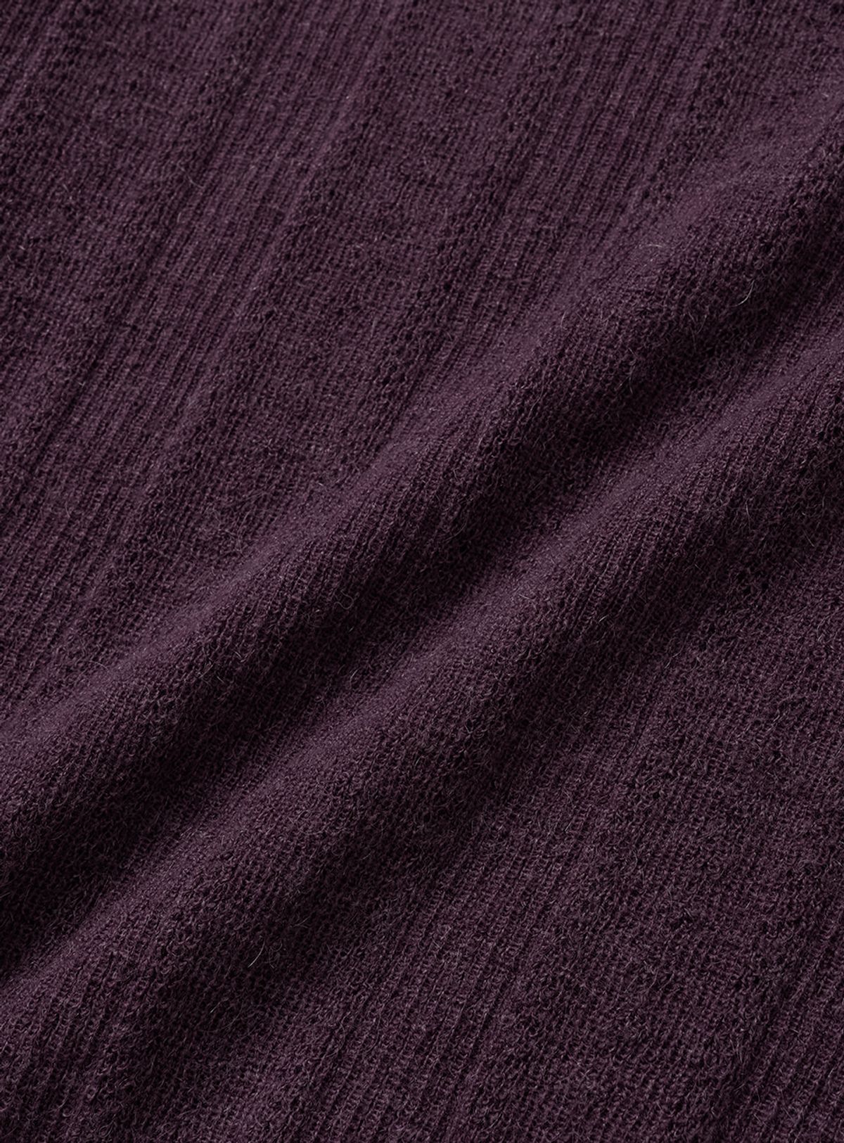 더바넷(THEBARNNET) Veil Mohair Pointelle V-neck Knit_Deep Purple