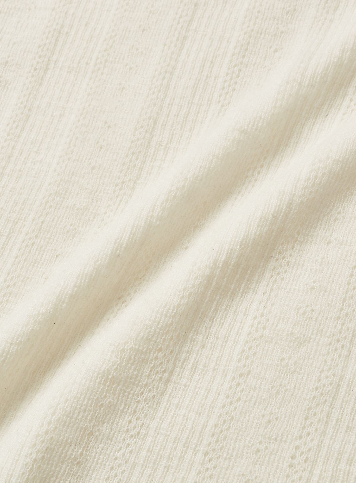 더바넷(THEBARNNET) Veil Mohair Pointelle V-neck Knit_Ivory