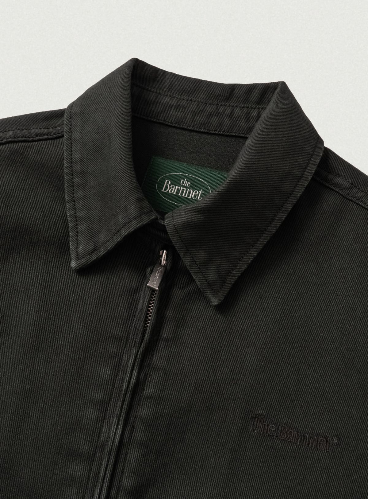 더바넷(THEBARNNET) Oren Washed Cotton Blouson Jacket_Black