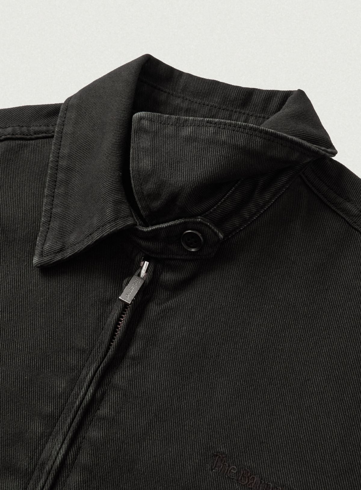 더바넷(THEBARNNET) Oren Washed Cotton Blouson Jacket_Black