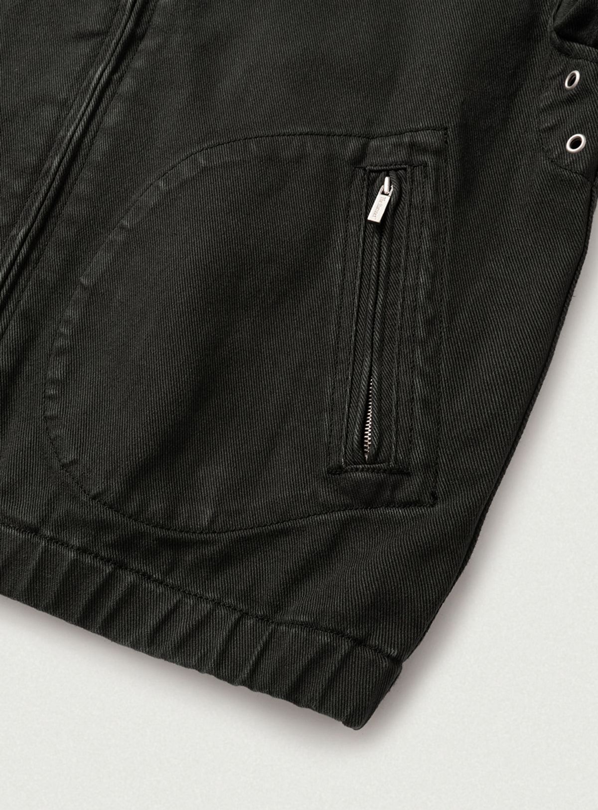 더바넷(THEBARNNET) Oren Washed Cotton Blouson Jacket_Black