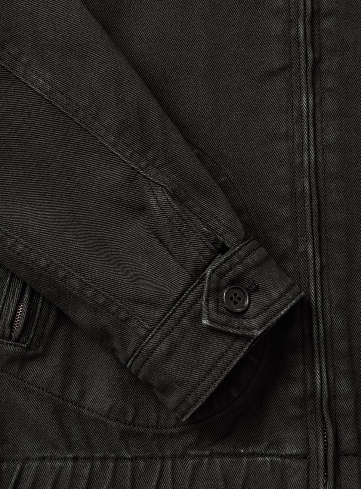 더바넷(THEBARNNET) Oren Washed Cotton Blouson Jacket_Black