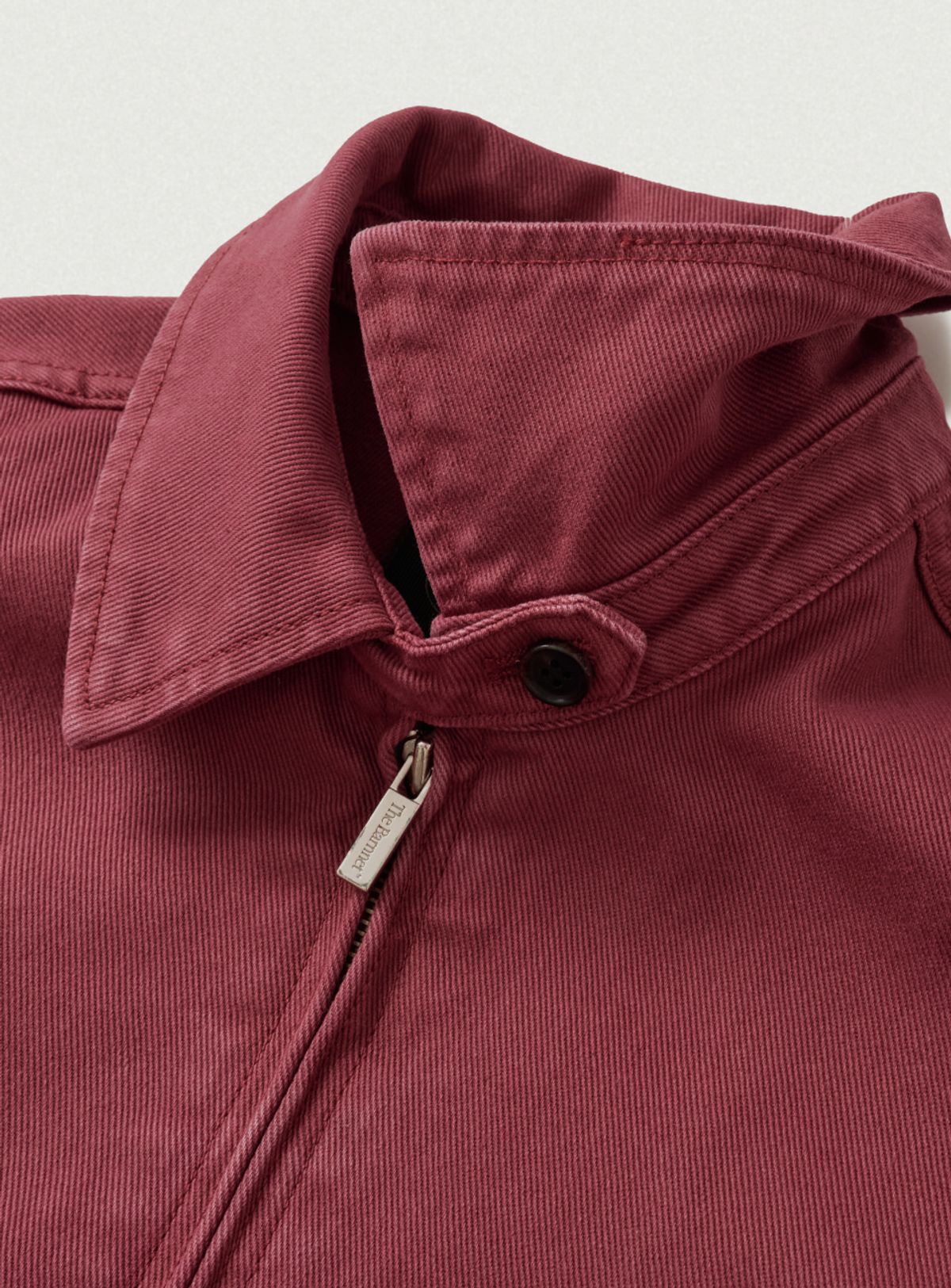 더바넷(THEBARNNET) Oren Washed Cotton Blouson Jacket_Burgundy