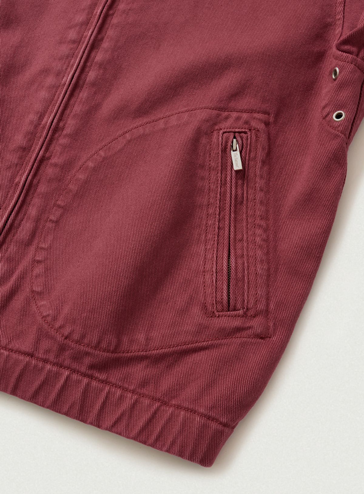 더바넷(THEBARNNET) Oren Washed Cotton Blouson Jacket_Burgundy