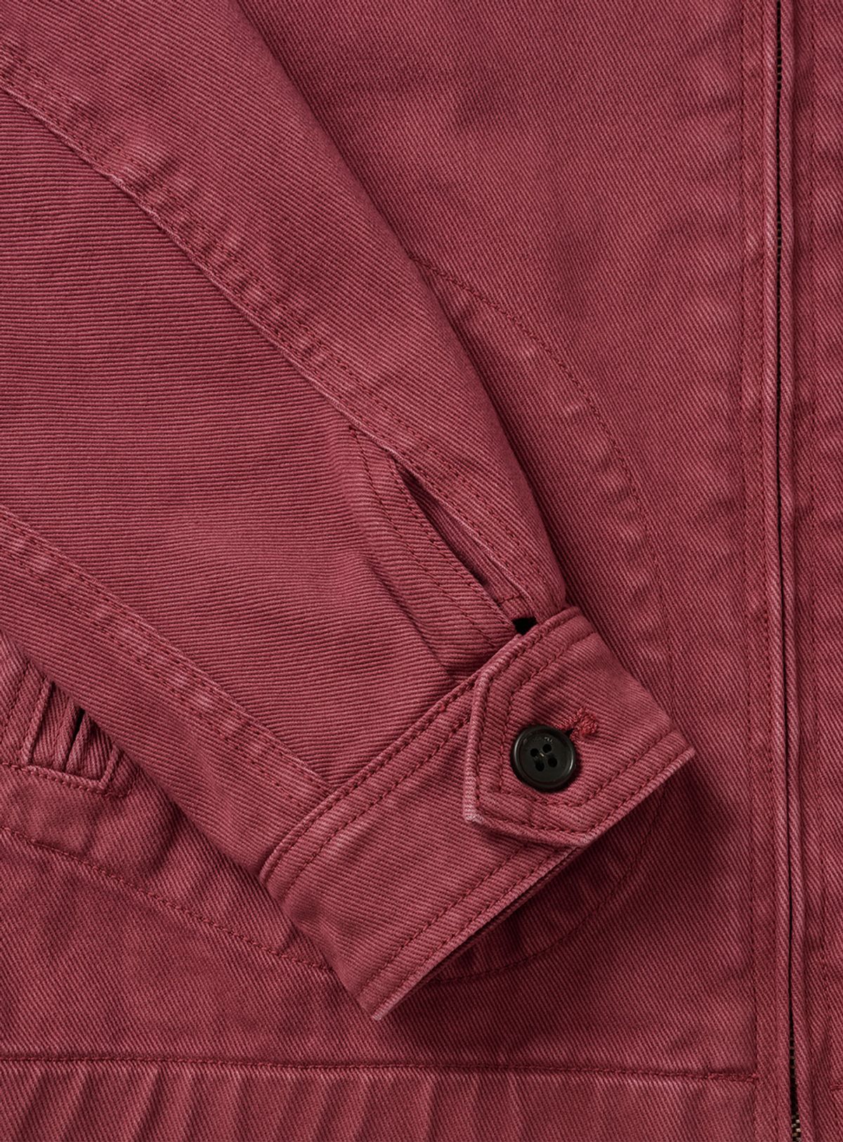 더바넷(THEBARNNET) Oren Washed Cotton Blouson Jacket_Burgundy