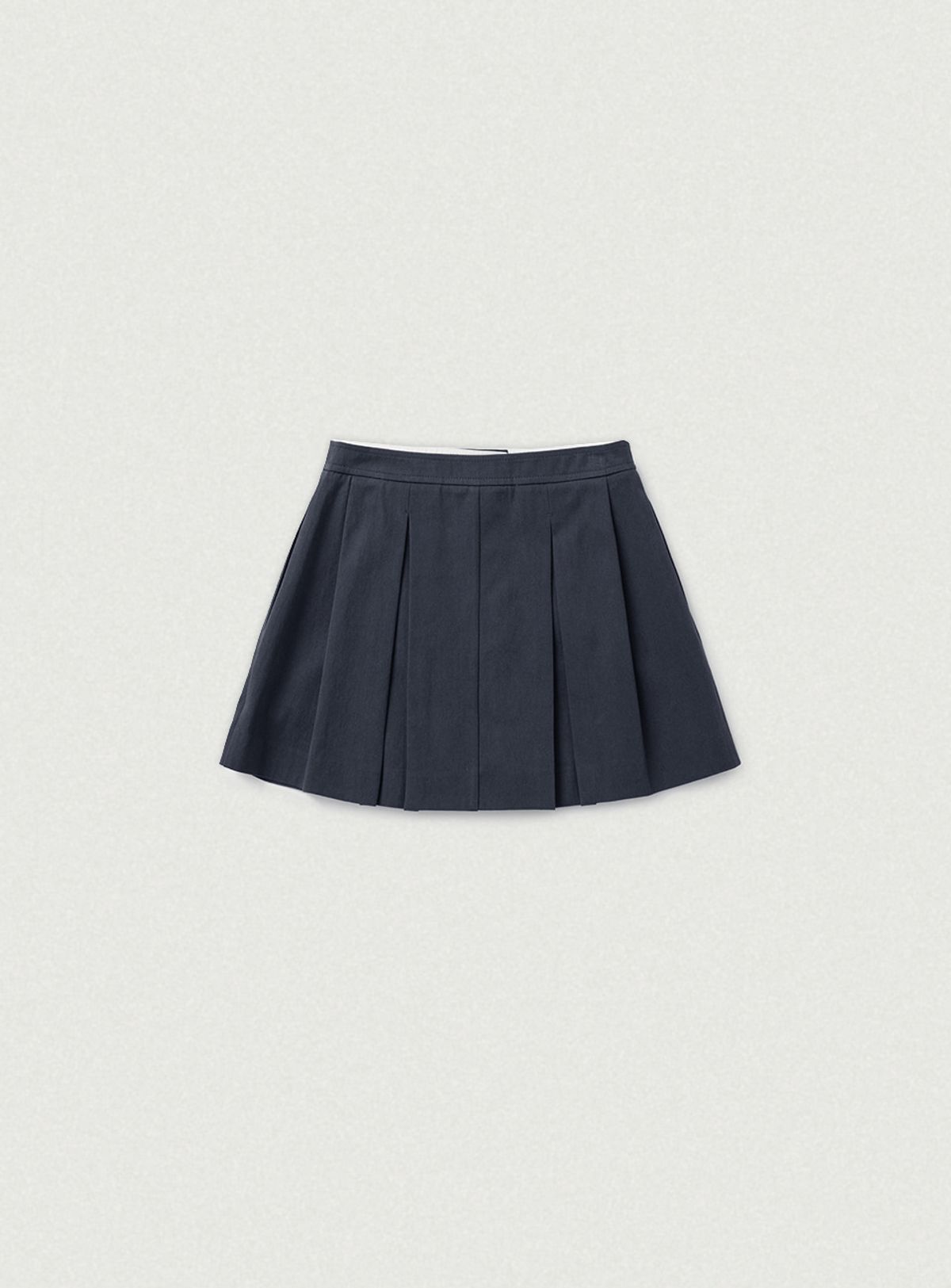 더바넷(THEBARNNET) Wael Pleats Mini Skirt_Navy