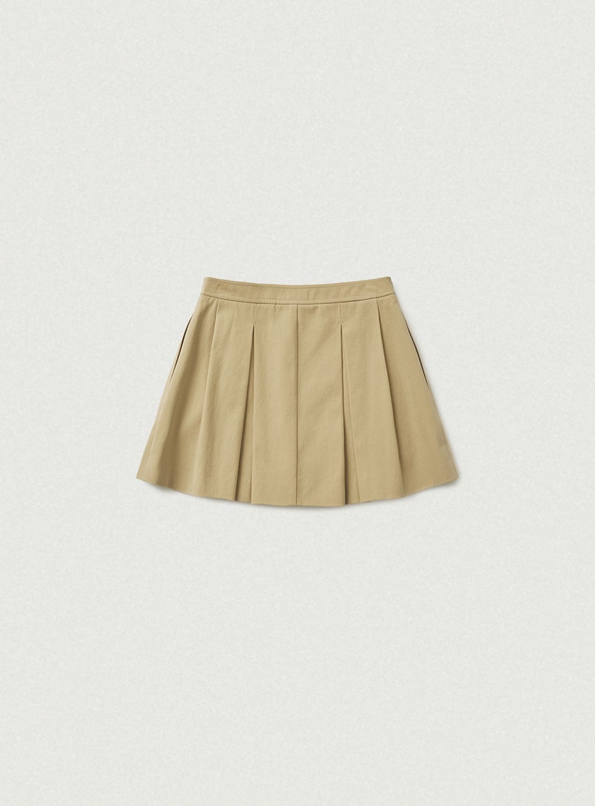 더바넷(THEBARNNET) Wael Pleats Mini Skirt_Beige