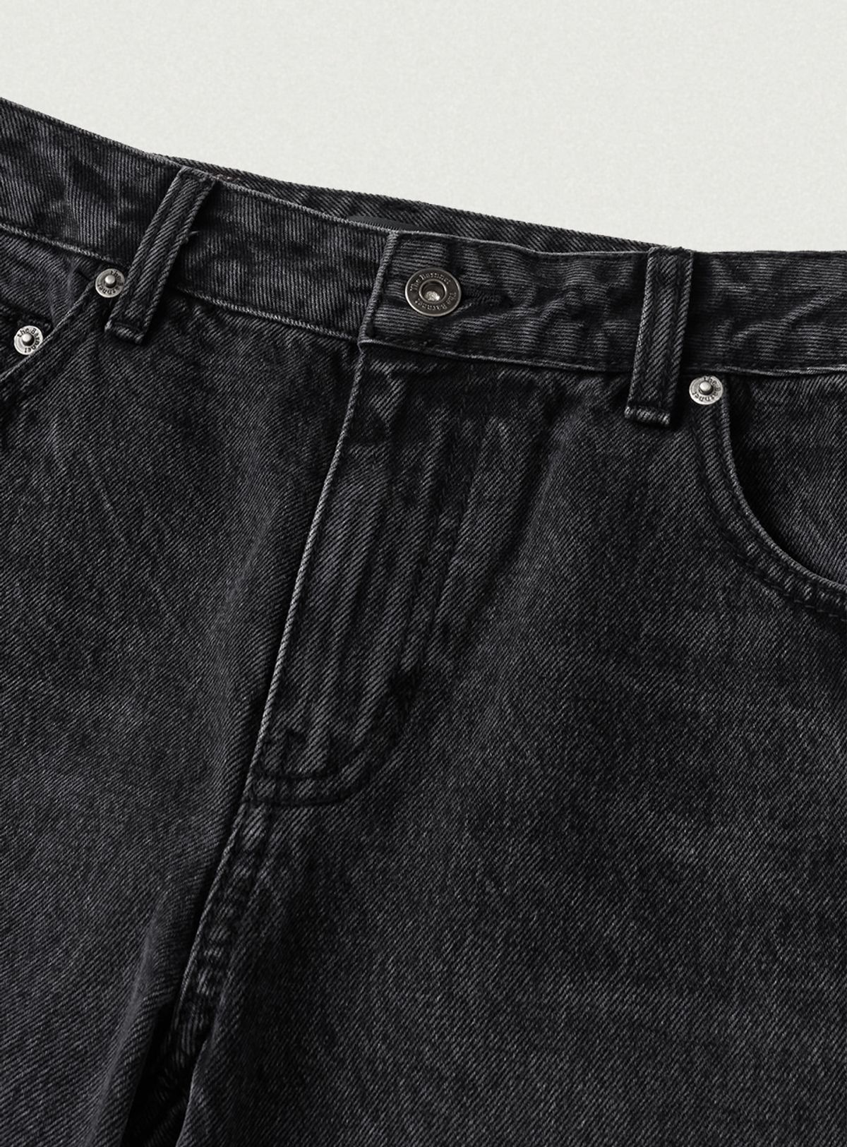 더바넷(THEBARNNET) Rune Boots Cut Denim Pants_Black