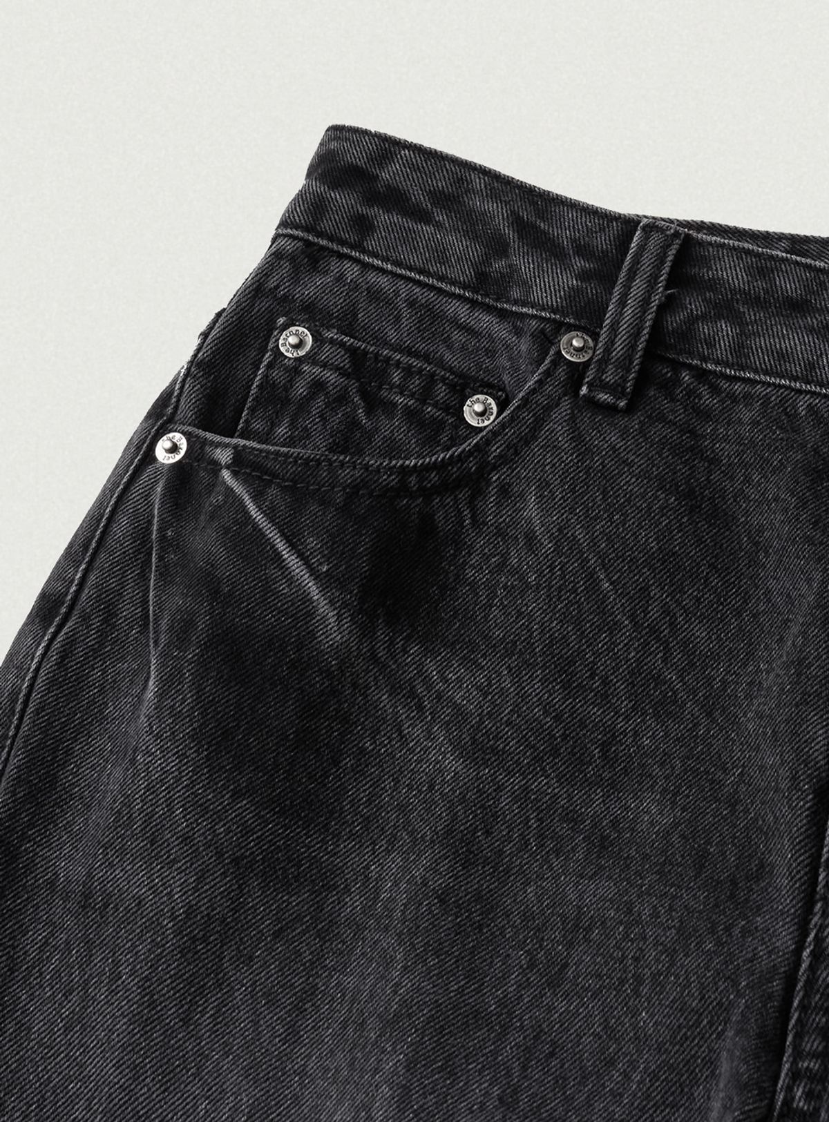 더바넷(THEBARNNET) Rune Boots Cut Denim Pants_Black