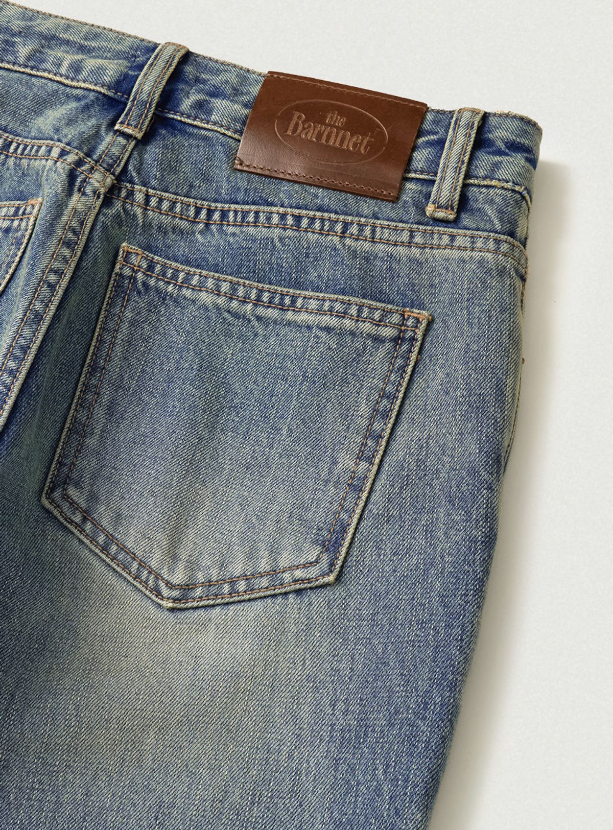 더바넷(THEBARNNET) Rune Boots Cut Denim Pants_Vintage Blue