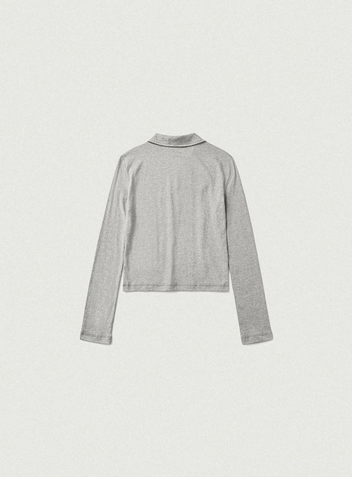 더바넷(THEBARNNET) Reeve Collared Henley Top_Melange Grey