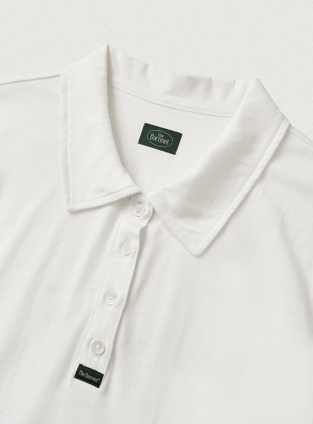 더바넷(THEBARNNET) Reeve Collared Henley Top_Ivory