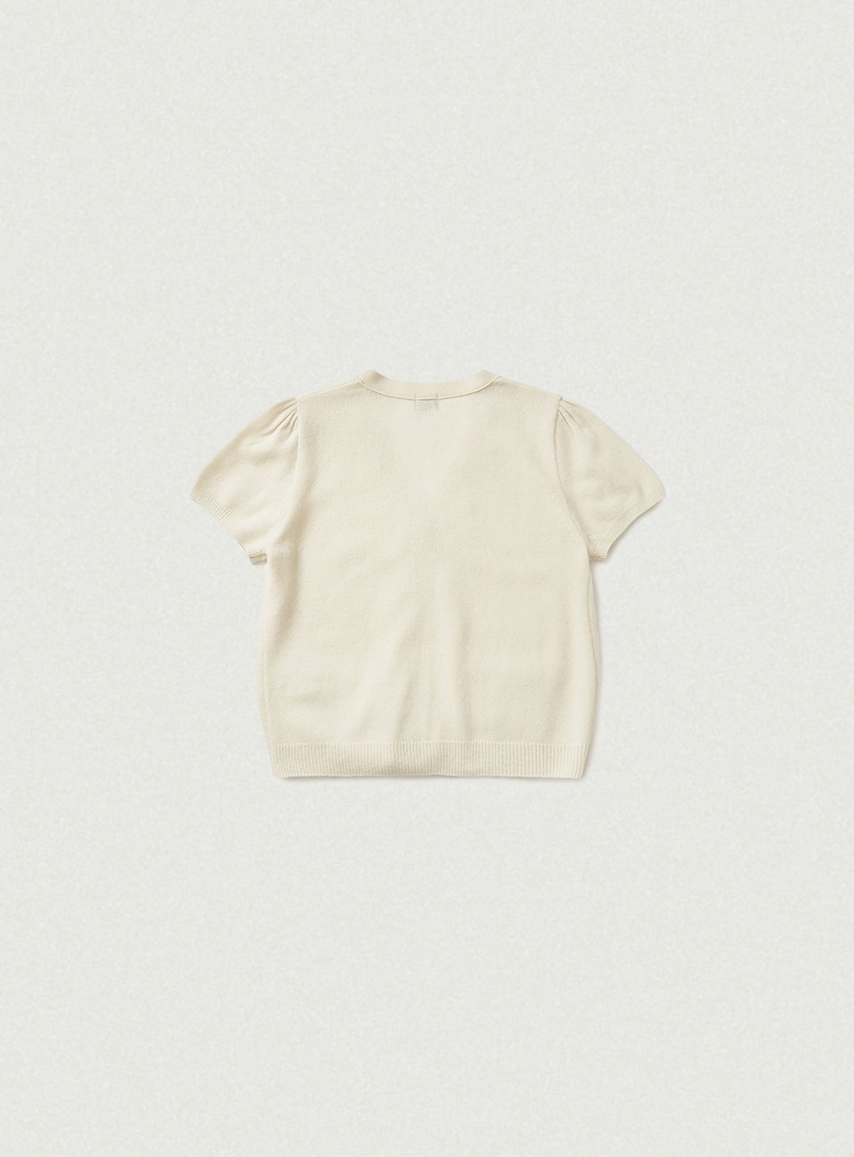 더바넷(THEBARNNET) Clay Cashmere Half Knit Cardigan_Ivory