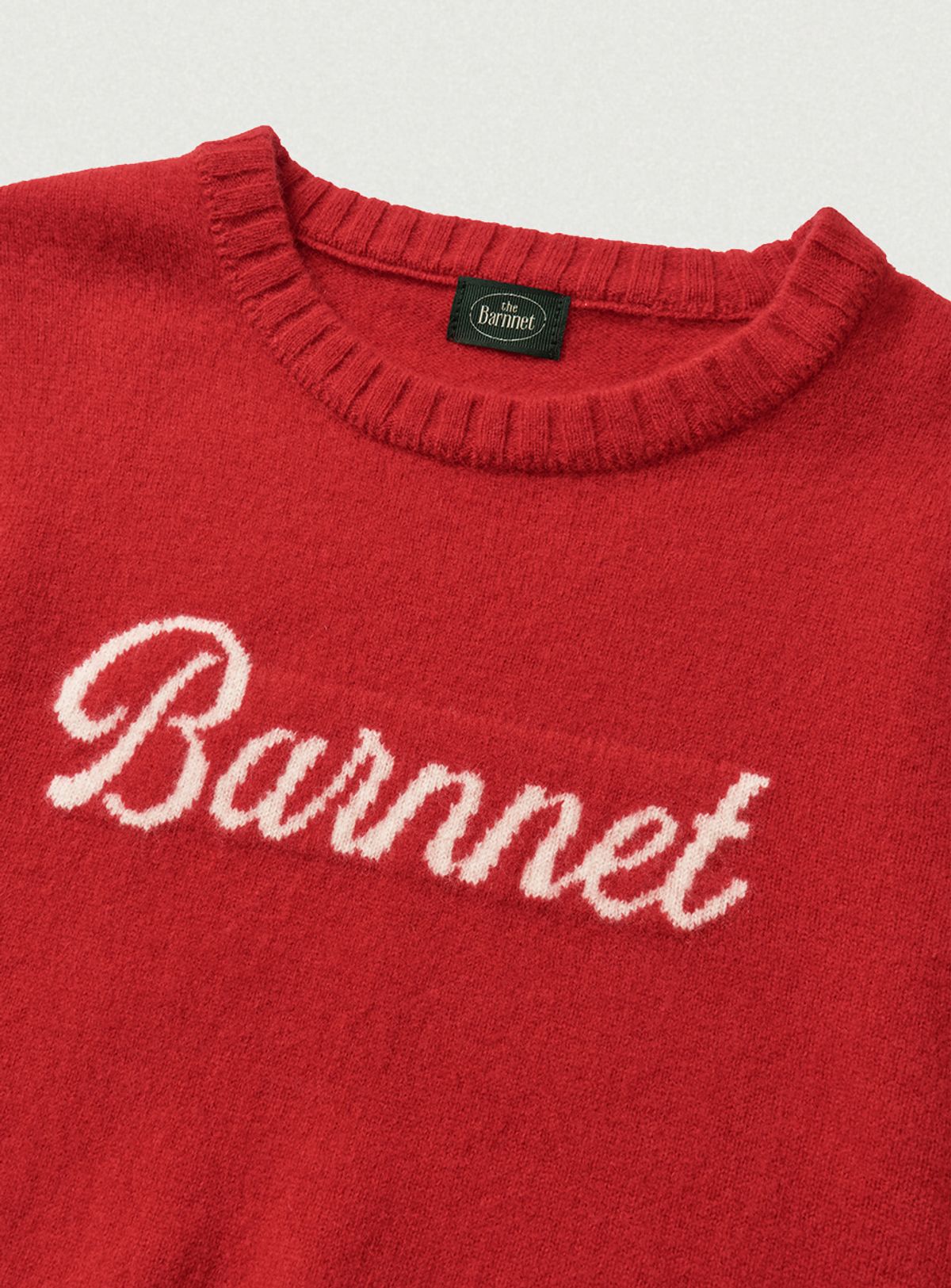 더바넷(THEBARNNET) Barnnet Logo Cashmere Knit_Red