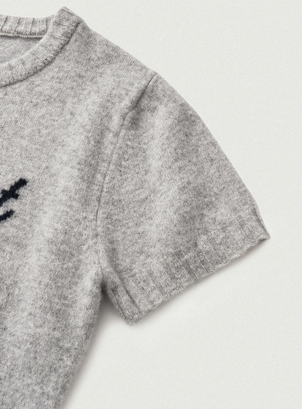 더바넷(THEBARNNET) Barnnet Logo Cashmere Knit_Light Grey