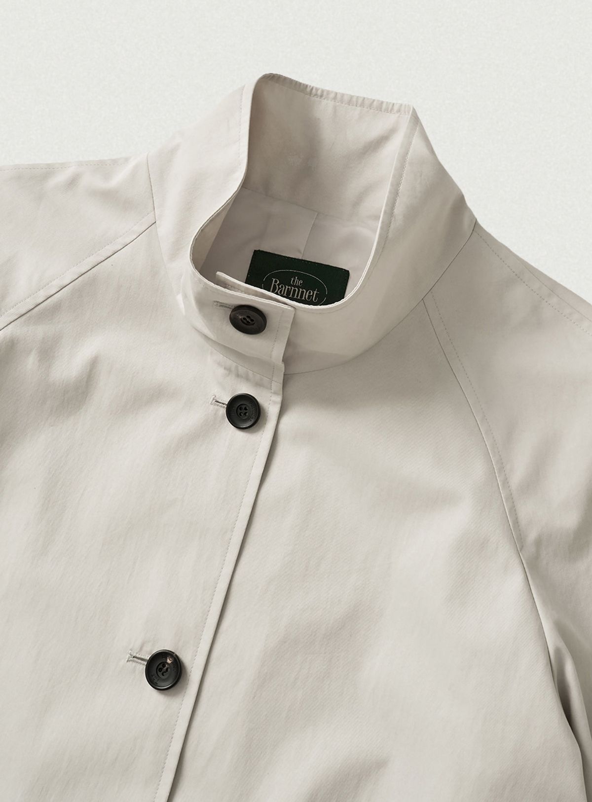 더바넷(THEBARNNET) Bardo Balmacaan Trench Coat_Cream